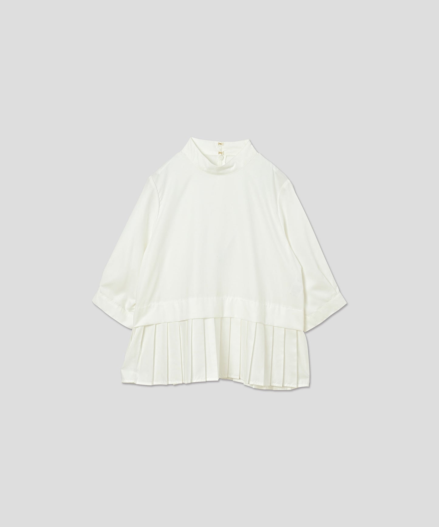 hem pleats blouse / WHT21FBL4004