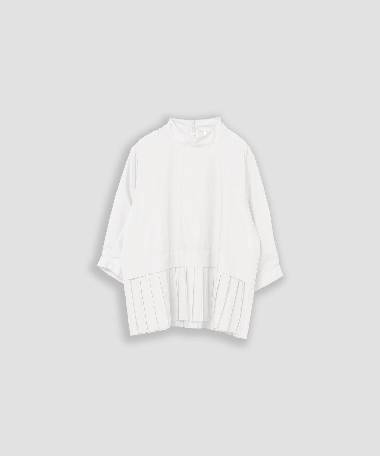 hem pleats blouse / WHT21FBL4004