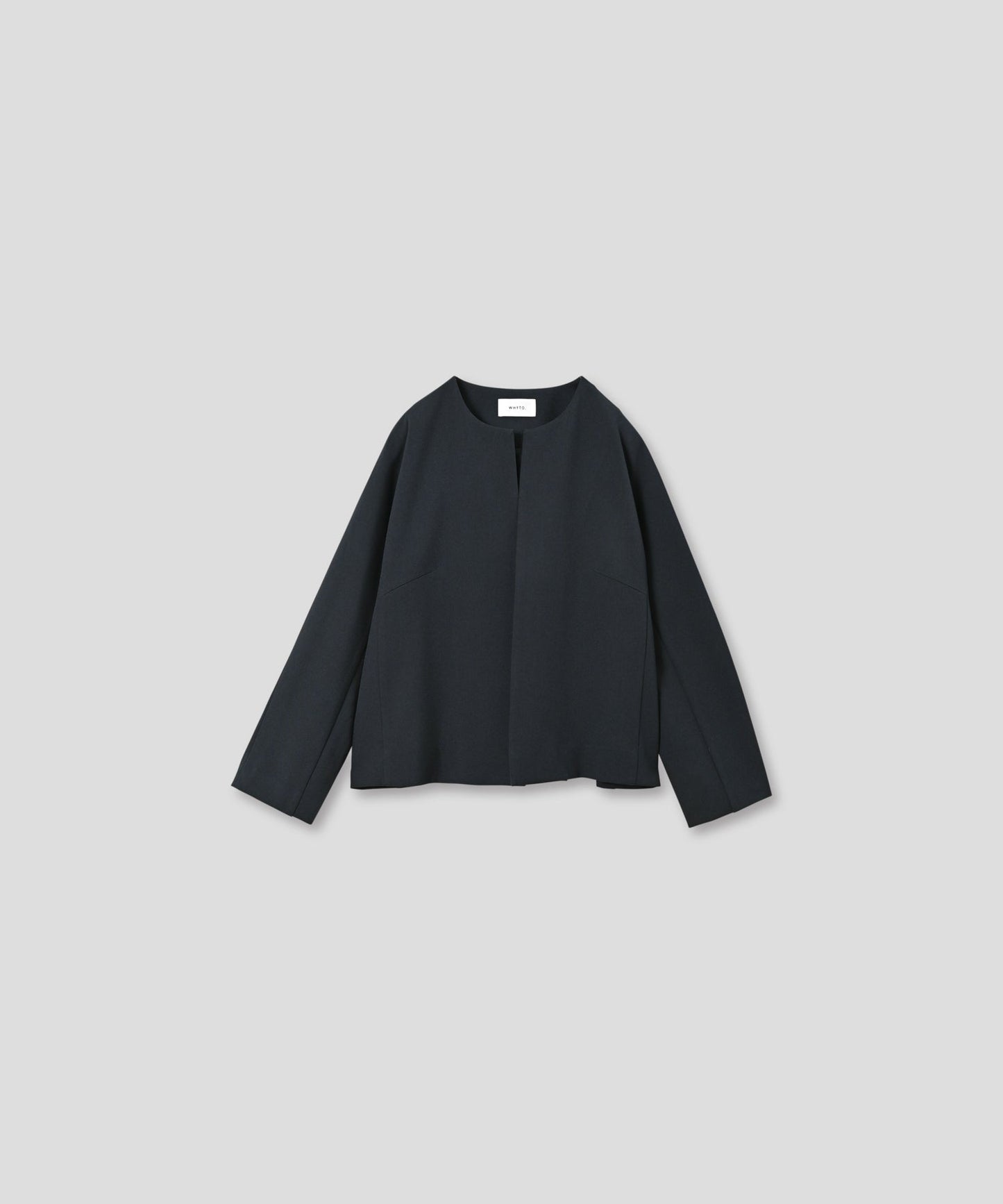 no collar jacket / WHT23HJK4021