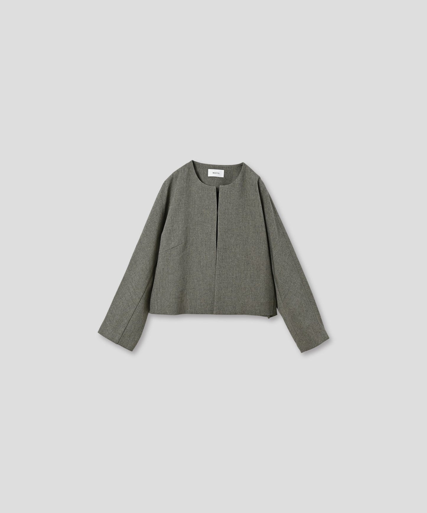no collar jacket / WHT23HJK4021