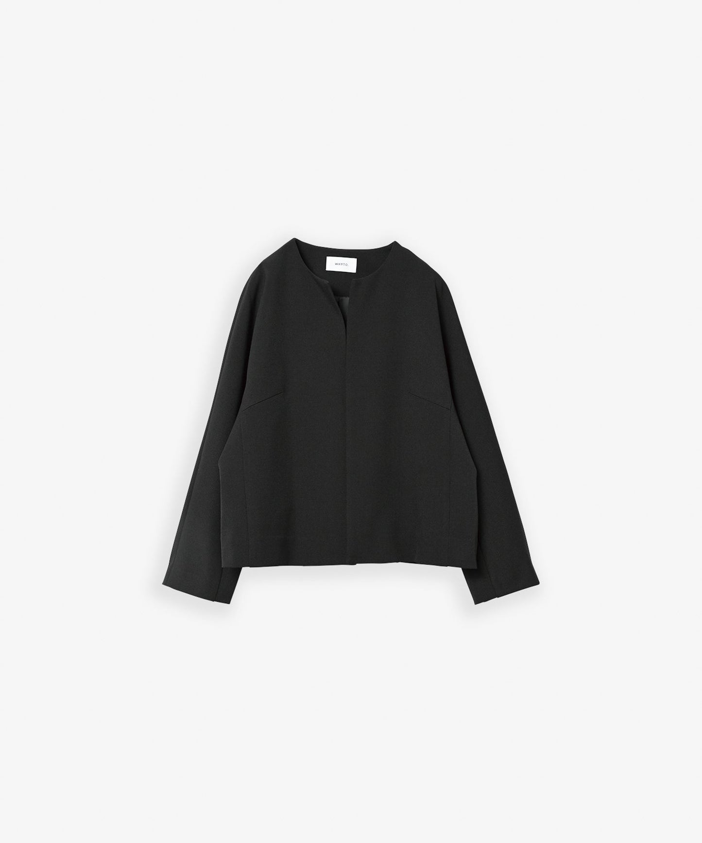 no collar jacket / WHT23HJK4021