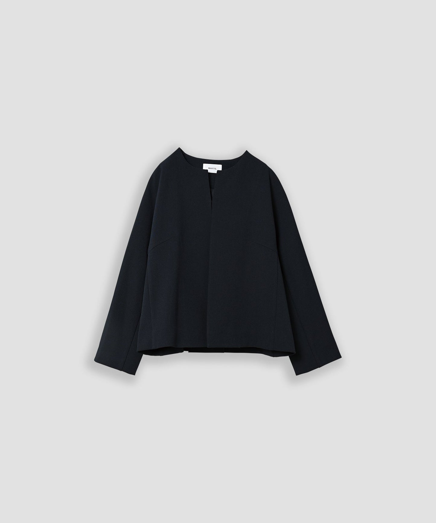 no collar jacket / WHT23HJK4021