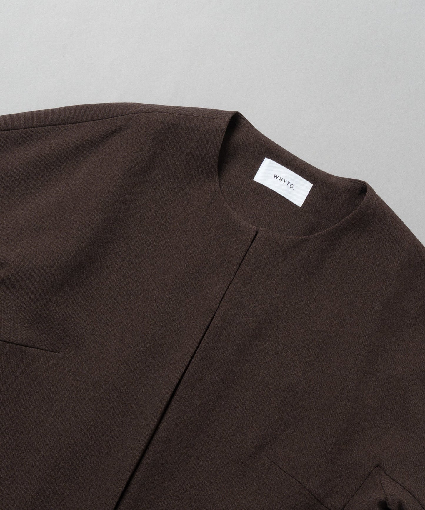 no collar jacket / WHT23HJK4021