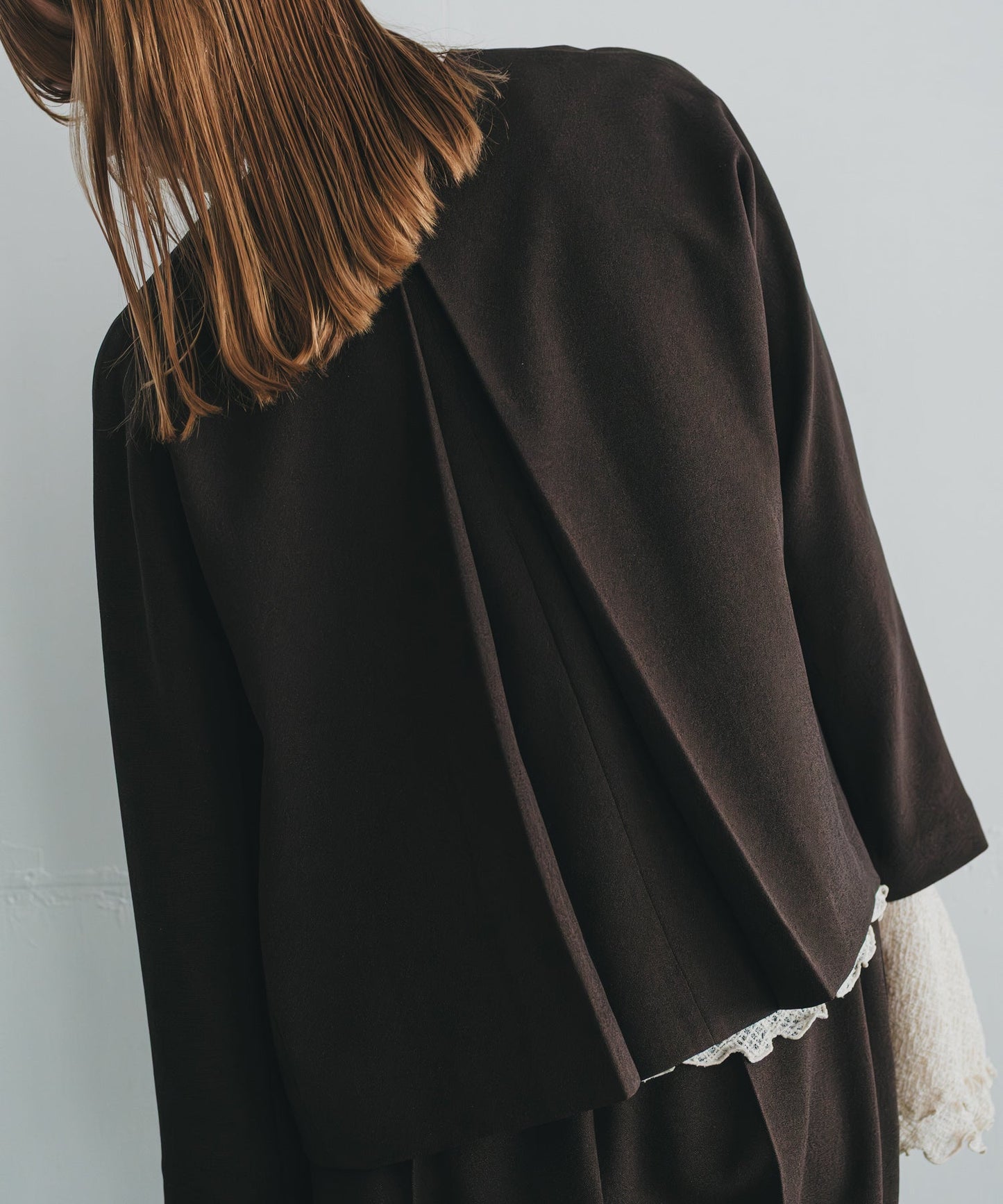 no collar jacket / WHT23HJK4021