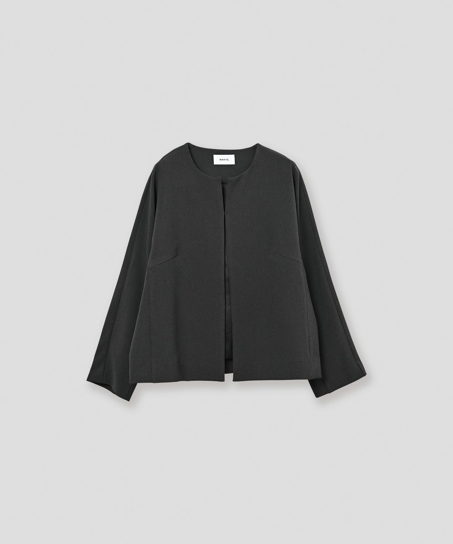 no collar jacket / WHT23HJK4021