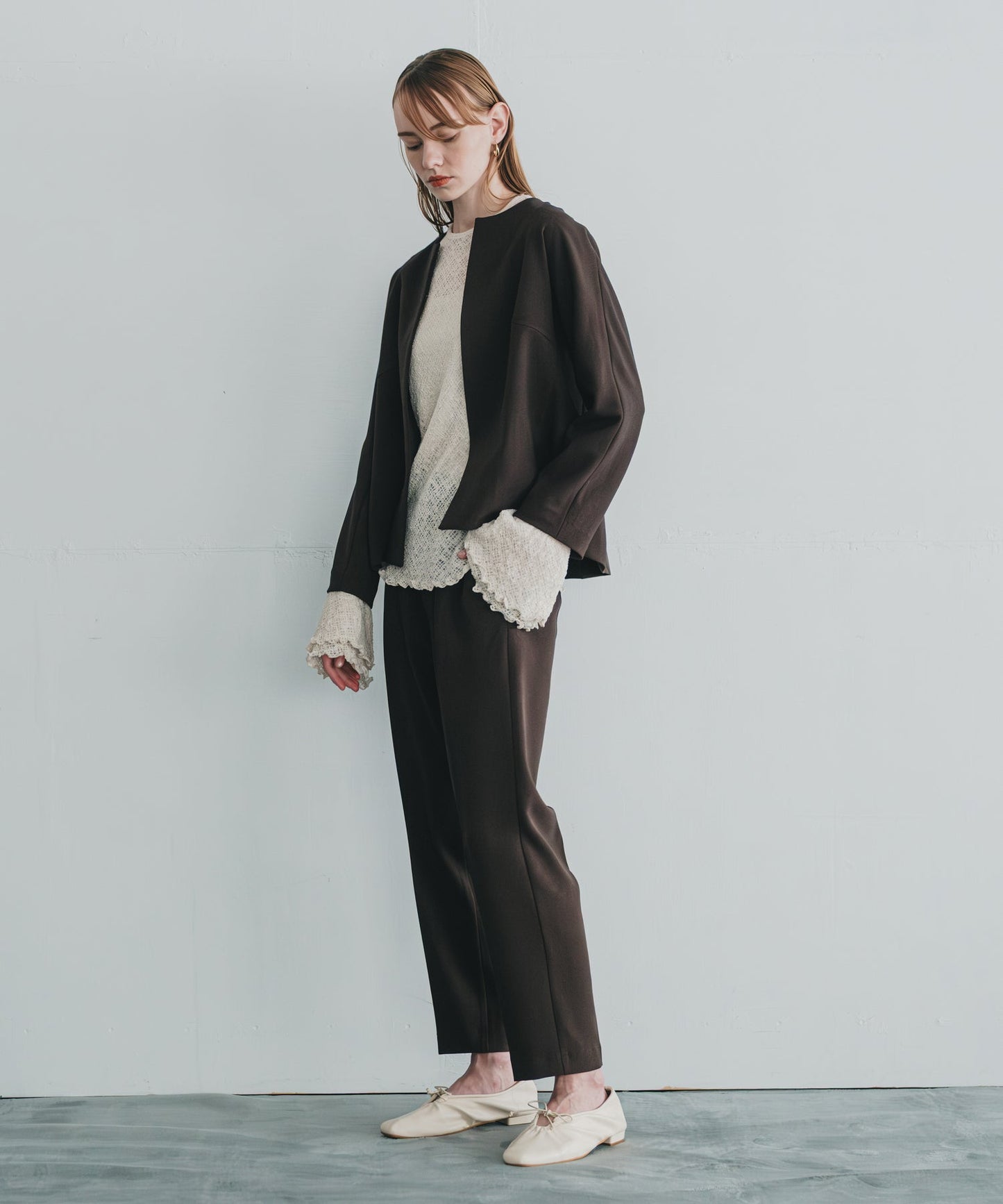 centerpress trouser / WHT23HPT4027