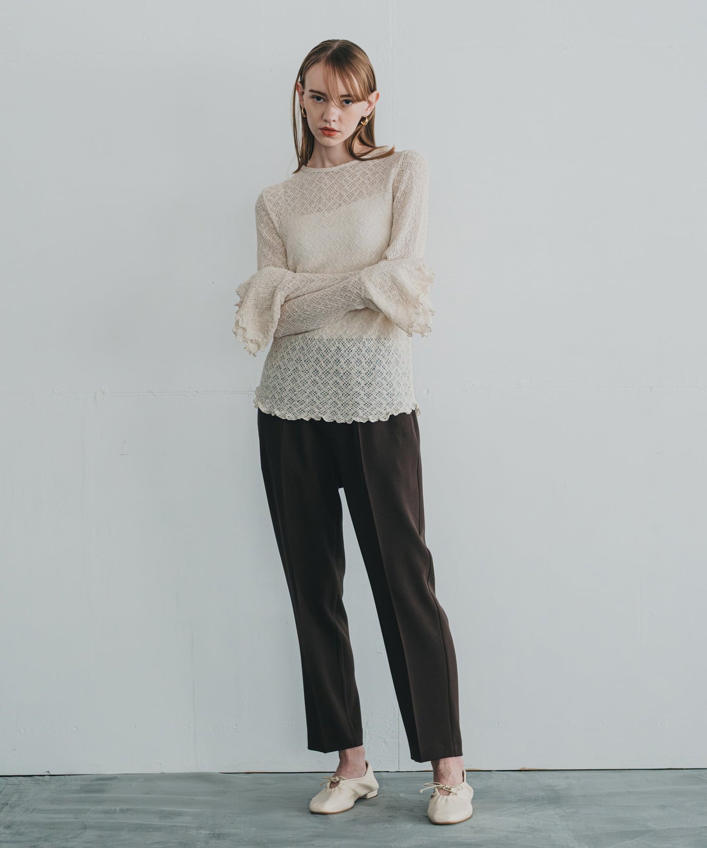 centerpress trouser / WHT23HPT4027