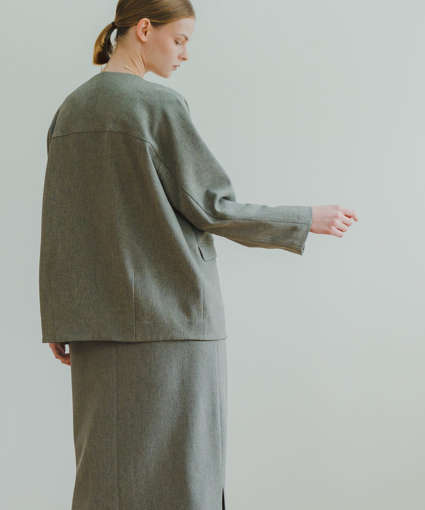 V SLIT OVER JACKET / WHT24FJK4034