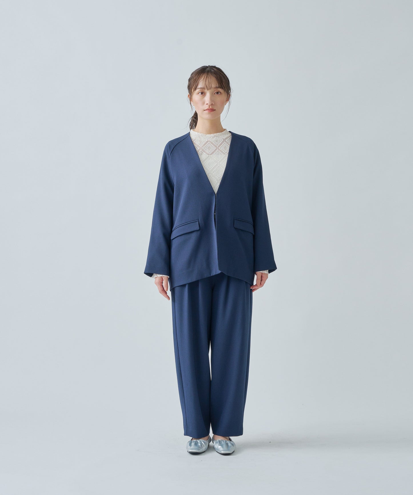 V SLIT OVER JACKET / WHT24FJK4034