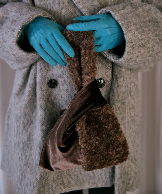 eco fur combination bag / WHT25FAC4011