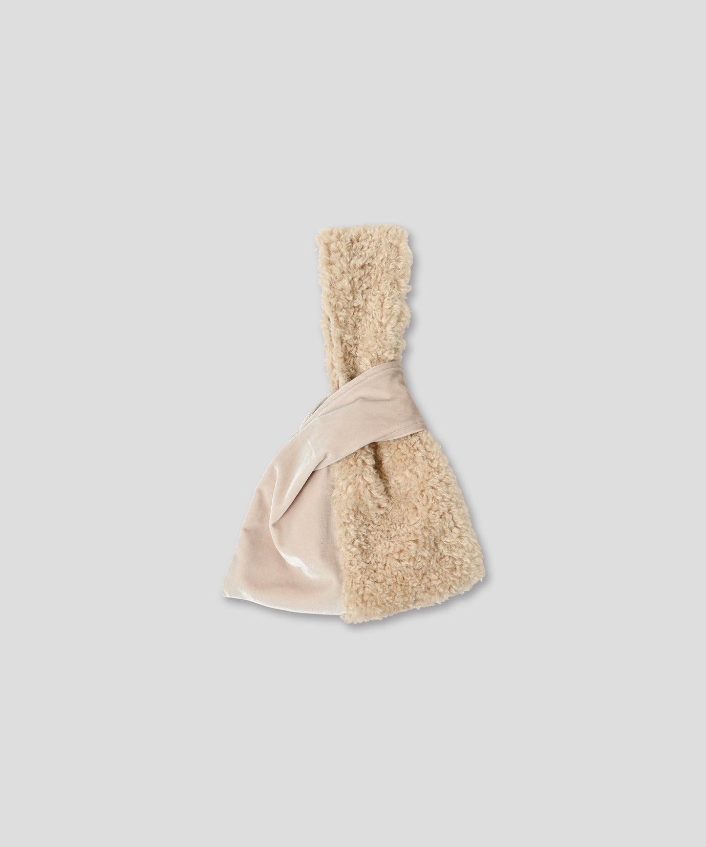 eco fur combination bag / WHT25FAC4011