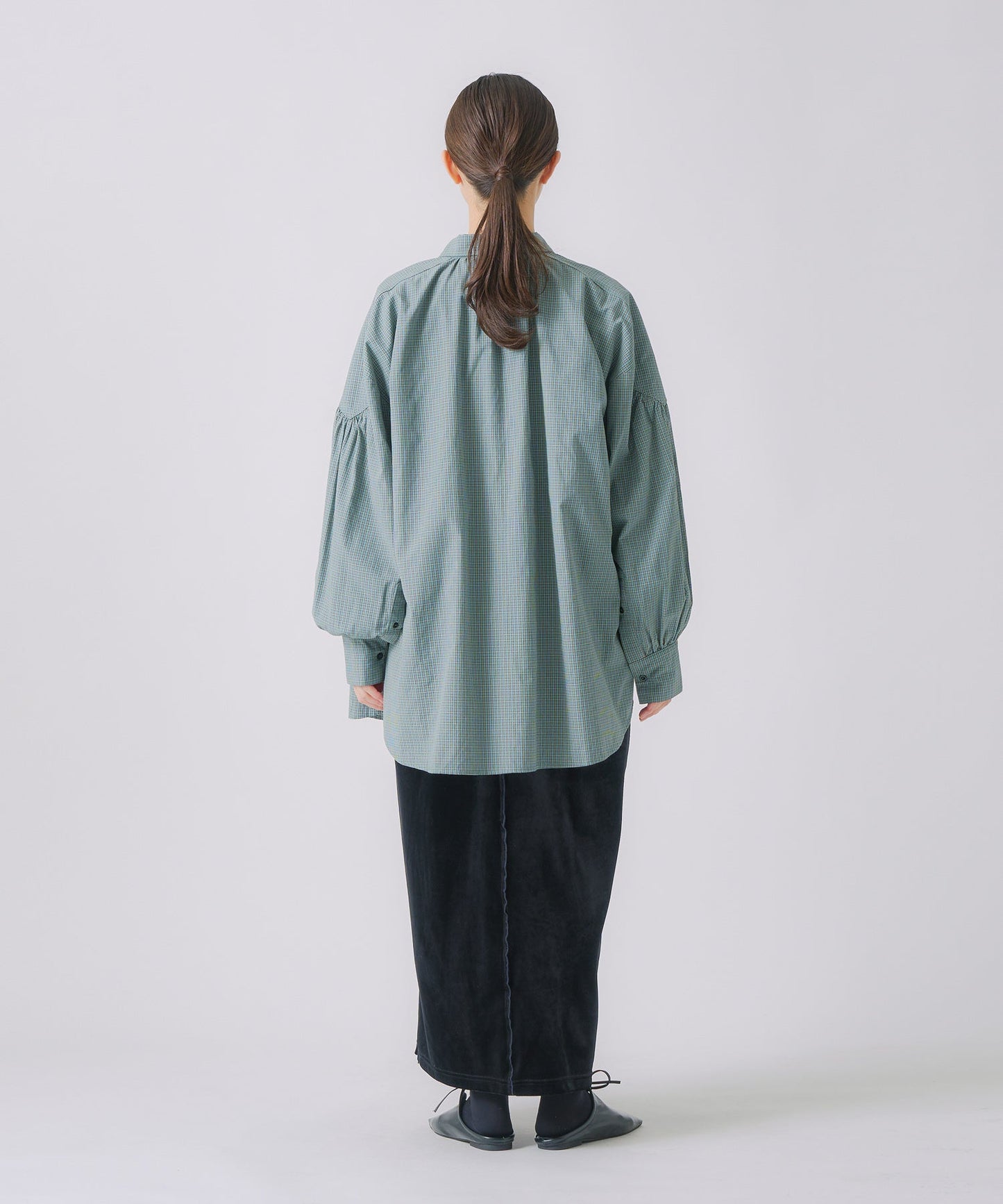 check volume blouse / WHT25FBL4076