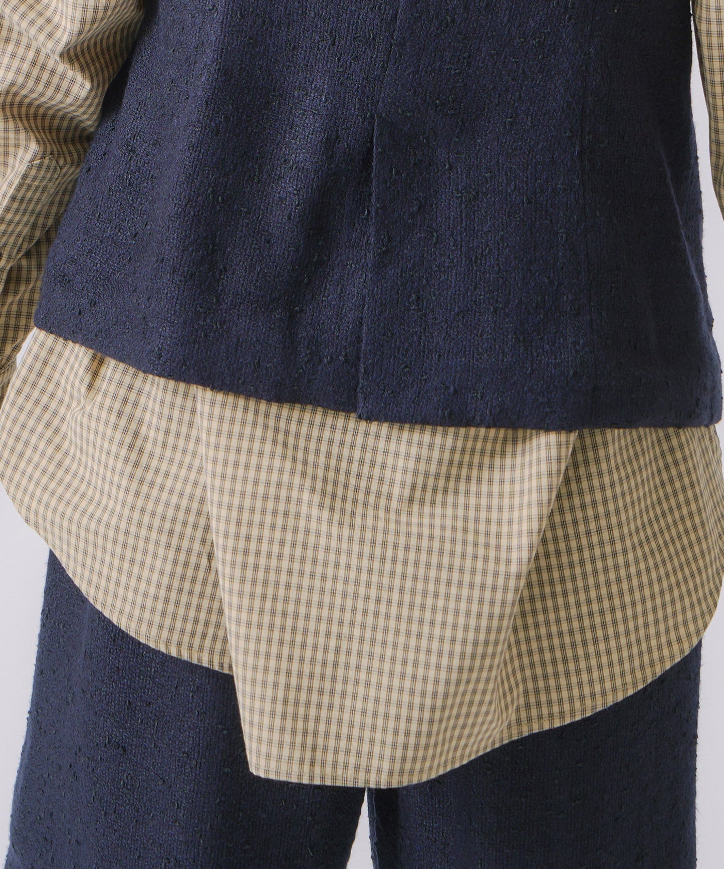 nep tweed bustier / WHT25FBL4079