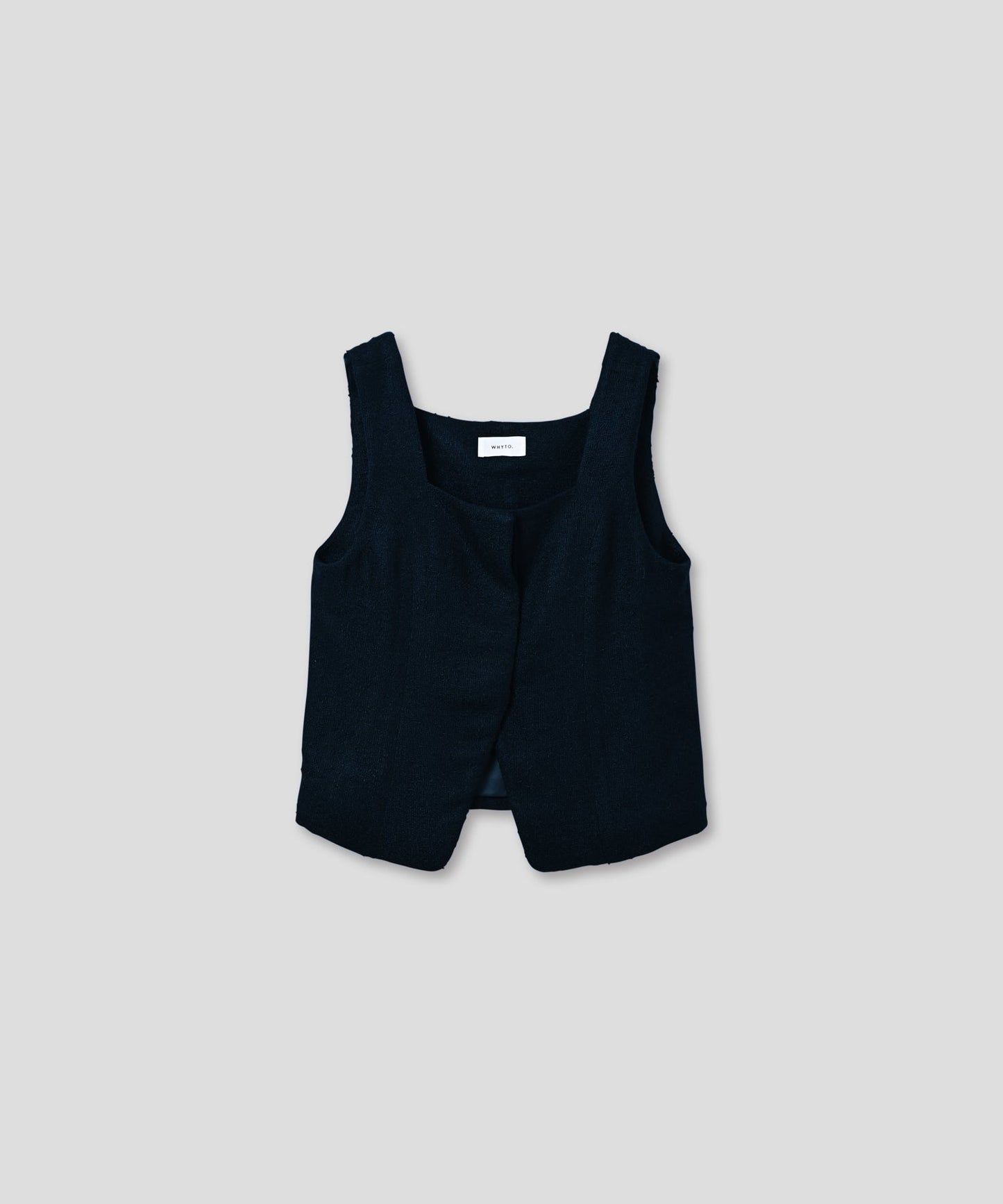 nep tweed bustier / WHT25FBL4079