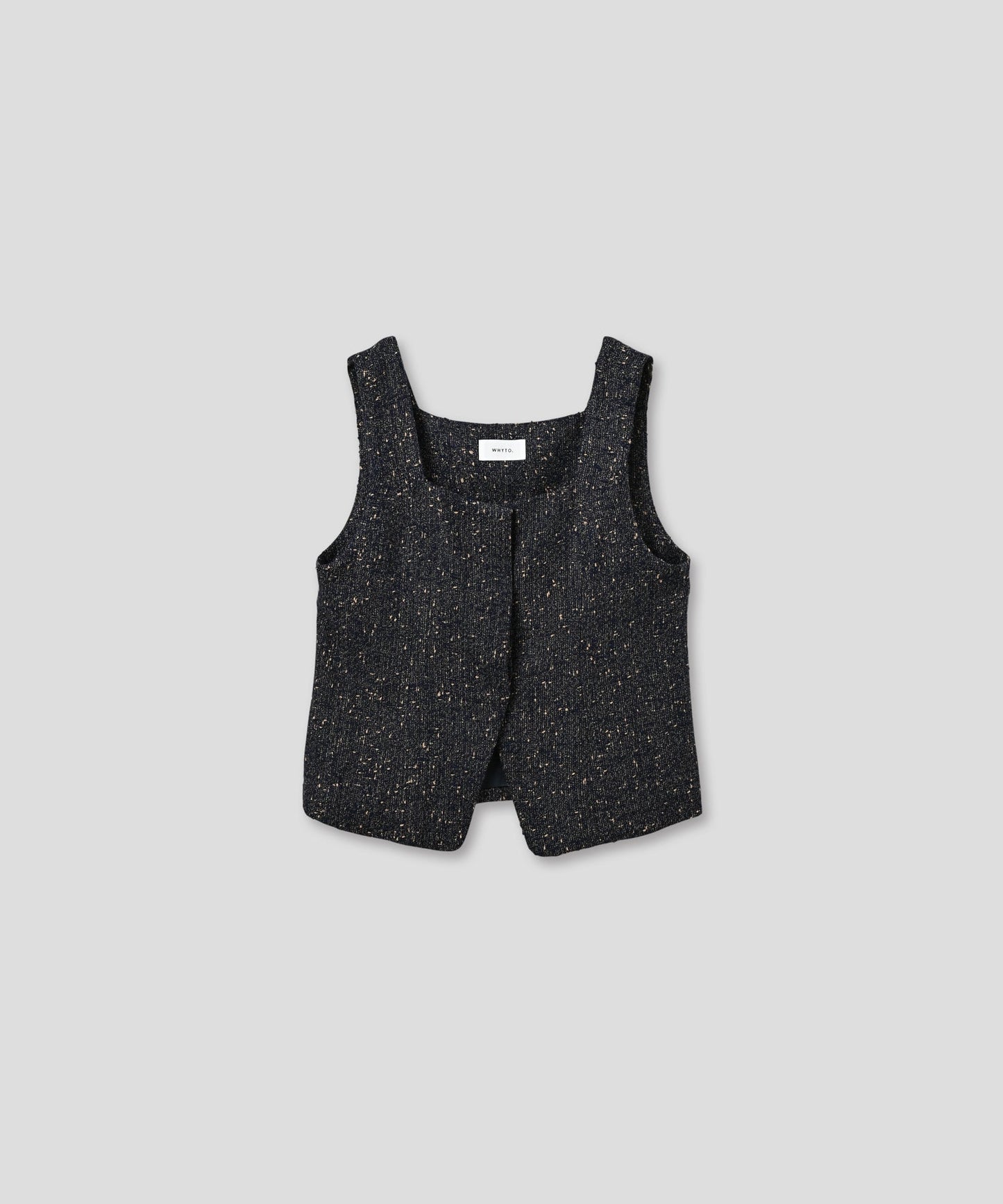 nep tweed bustier / WHT25FBL4079
