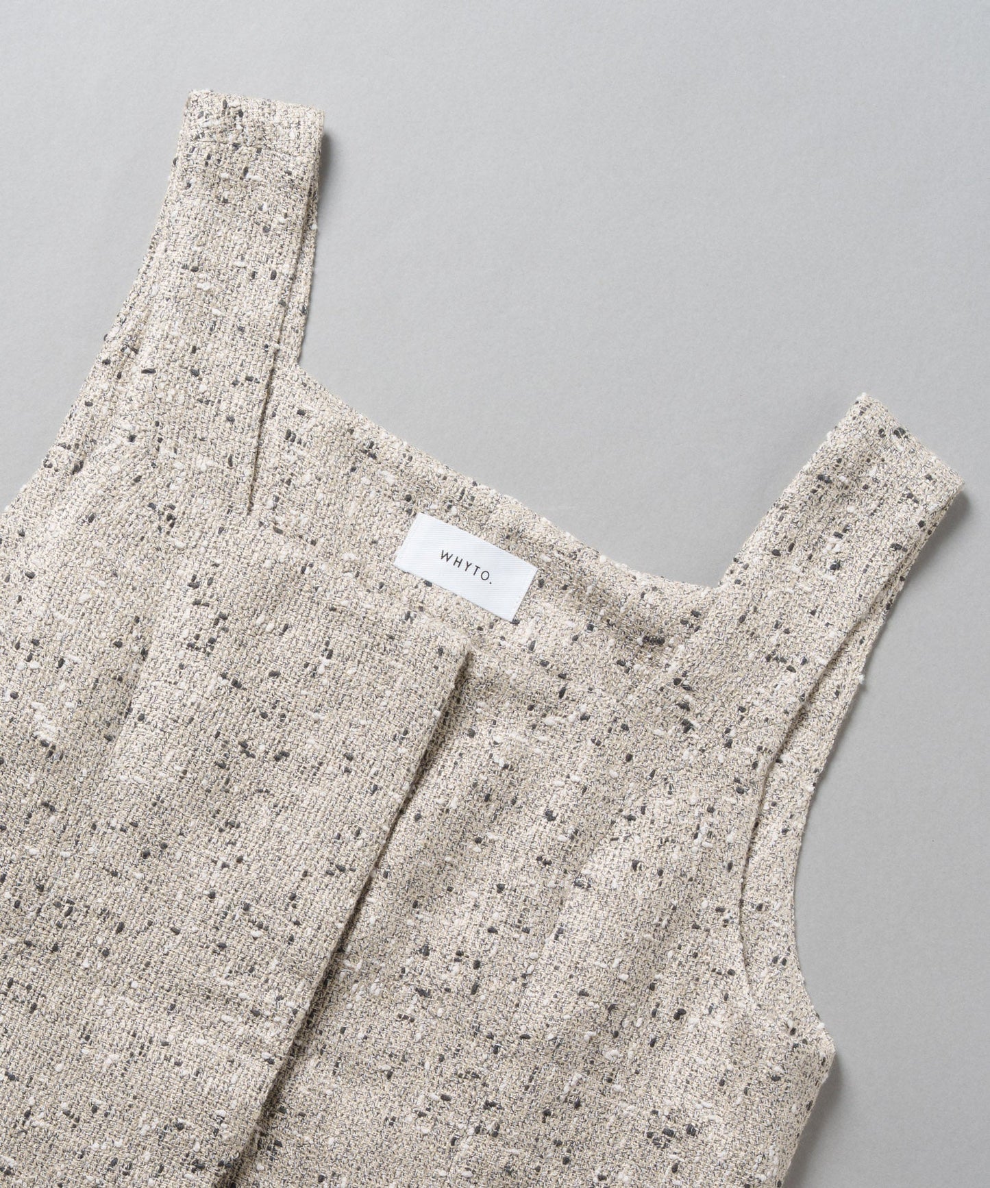 nep tweed bustier / WHT25FBL4079