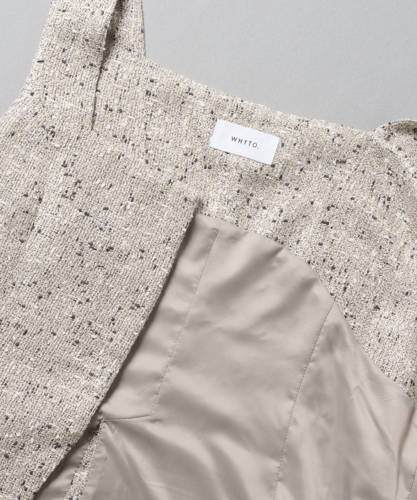 nep tweed bustier / WHT25FBL4079