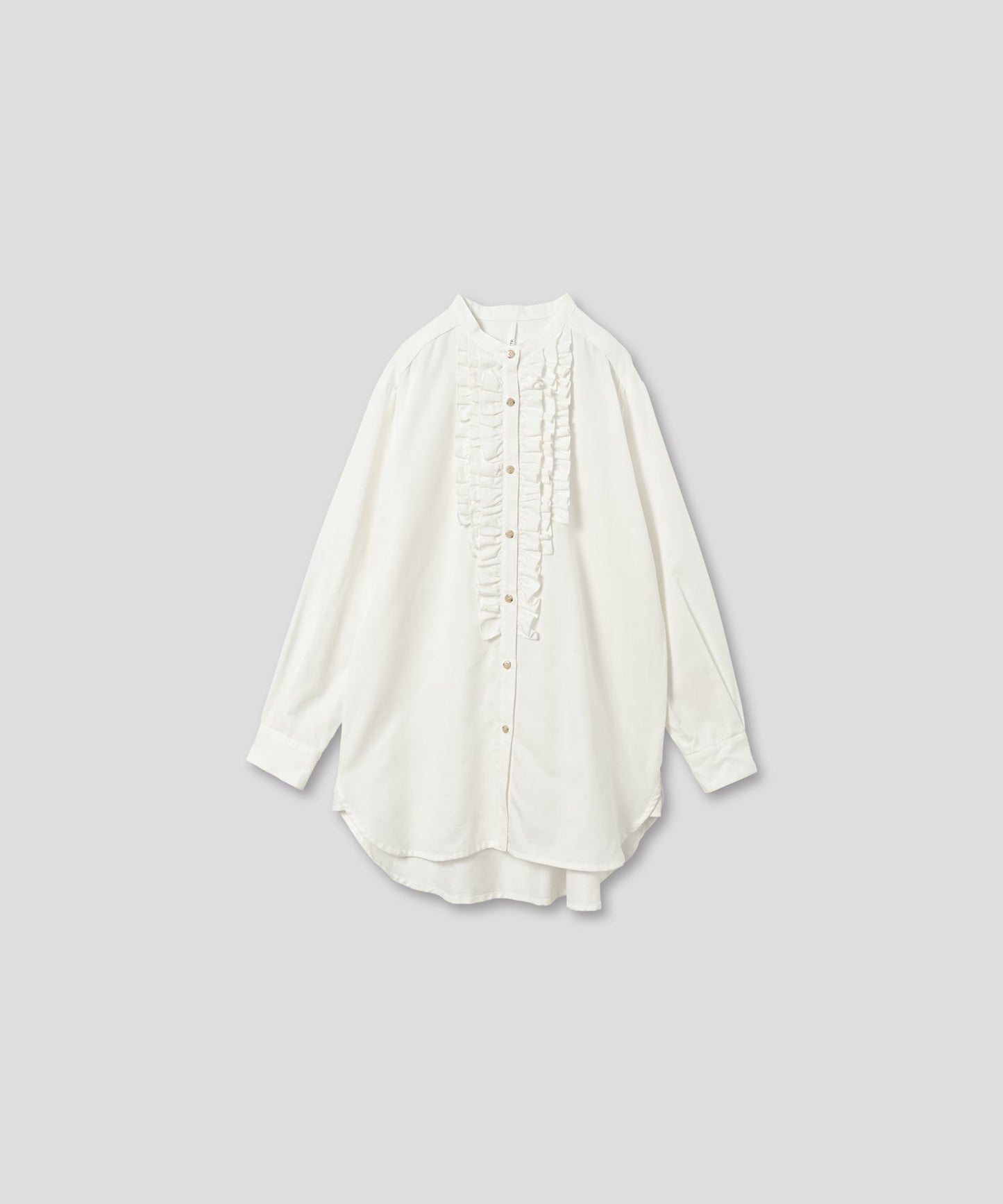 frill dress blouse / WHT25FBL4081