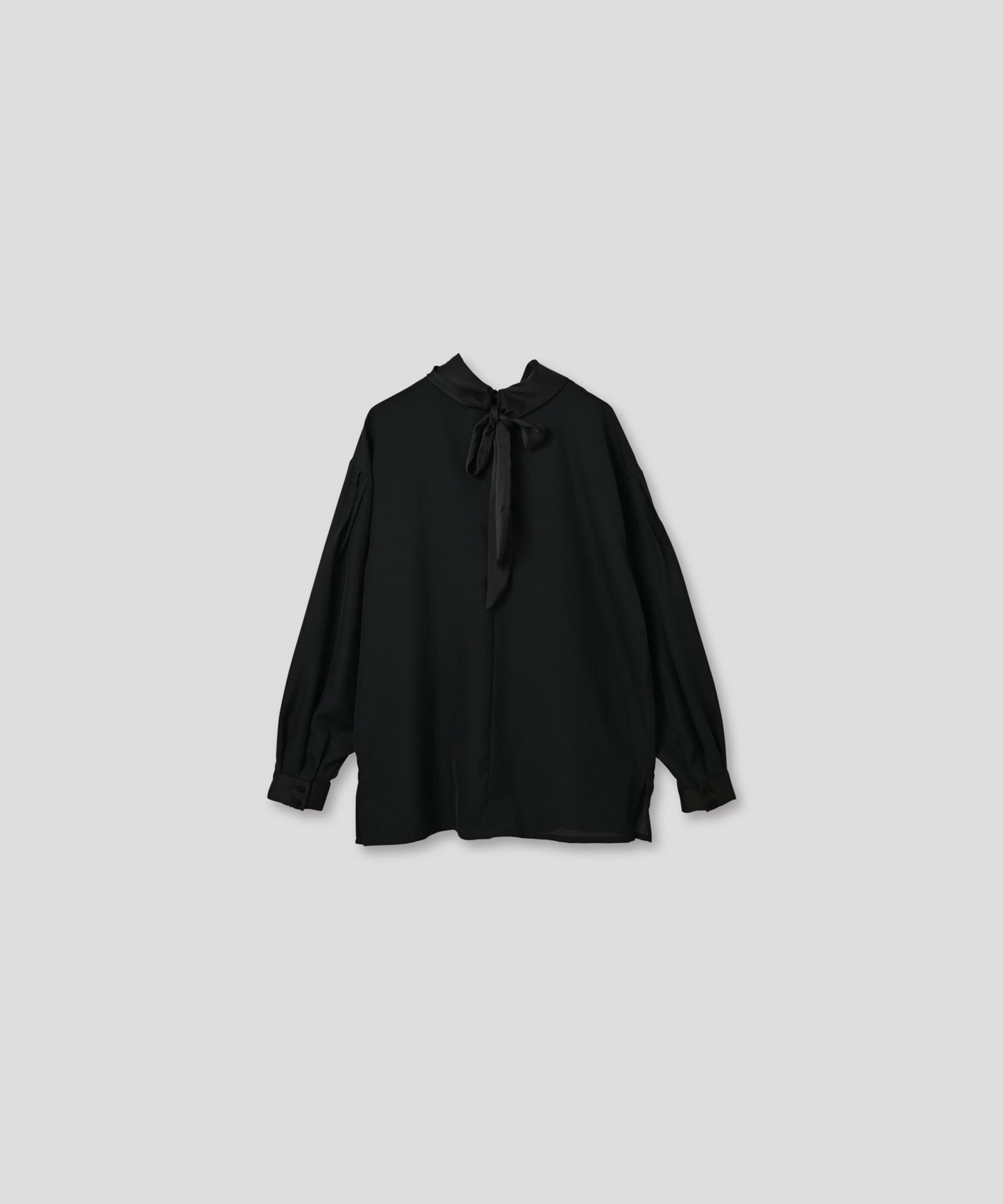 ribbon tie blouse / WHT25FBL4082