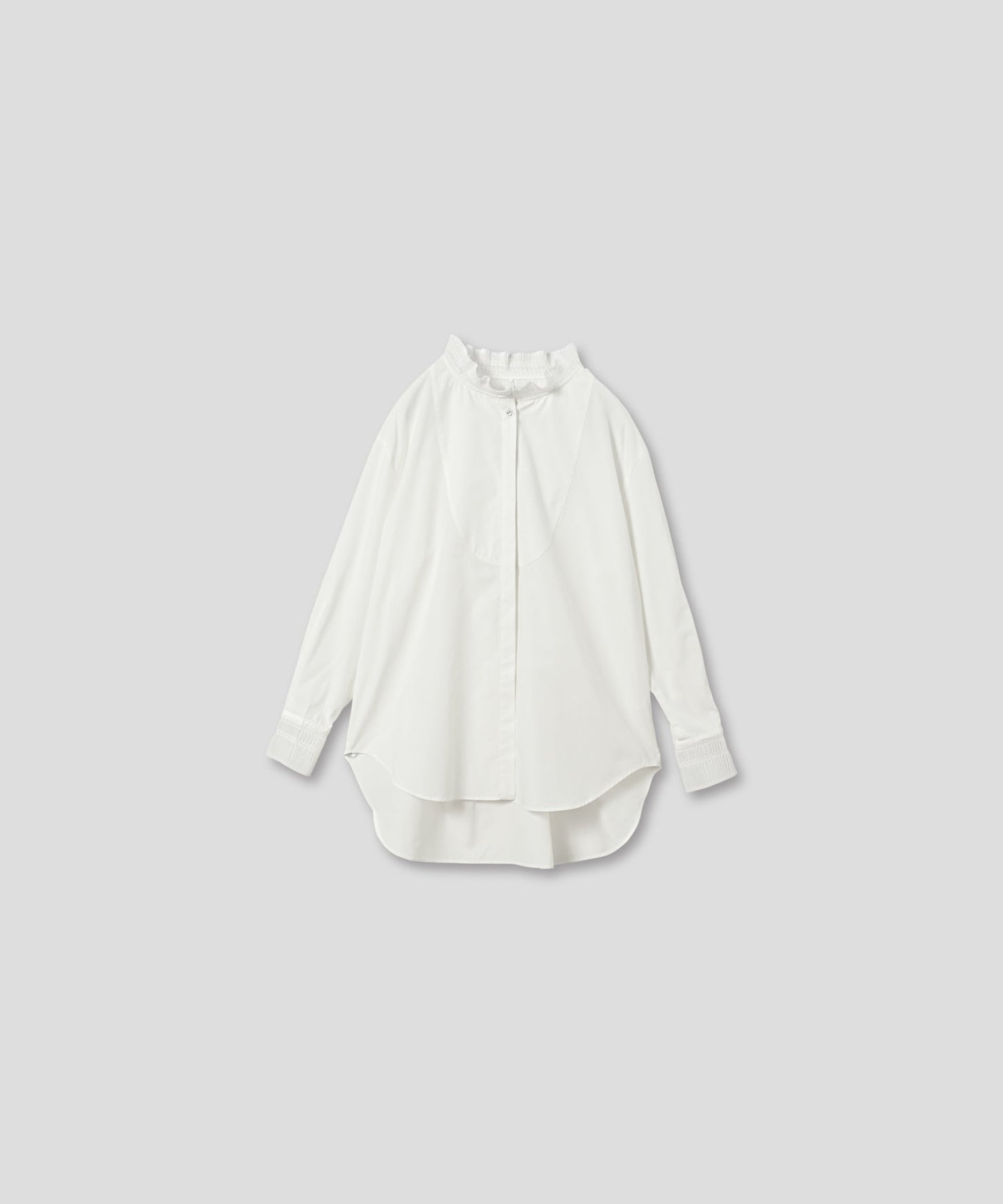 pleats design blouse / WHT25FBL4083