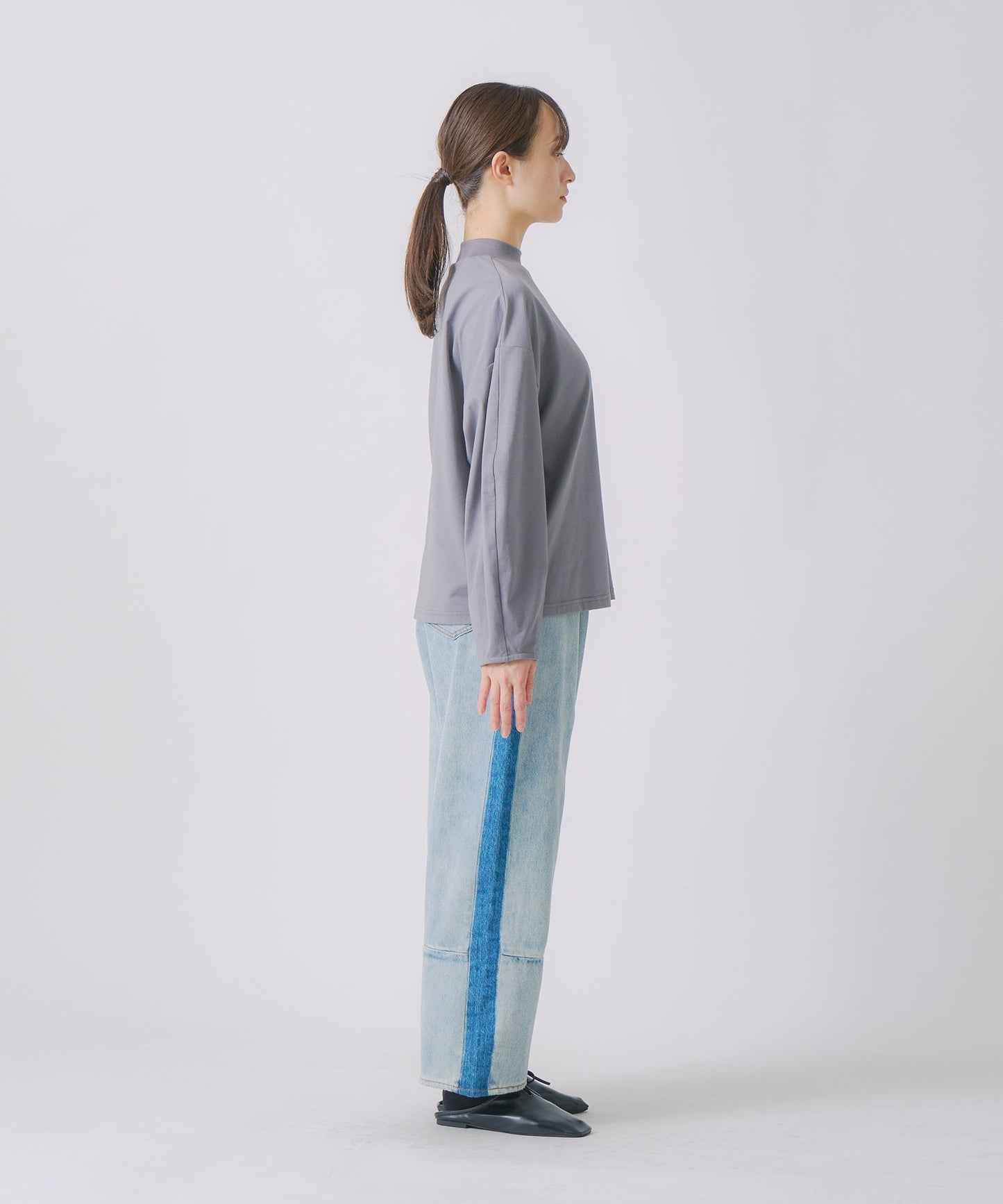 curve sleeve tee / WHT25FCS4002