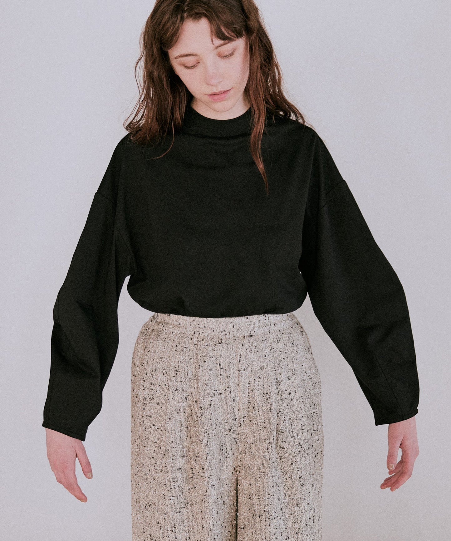 curve sleeve tee / WHT25FCS4002