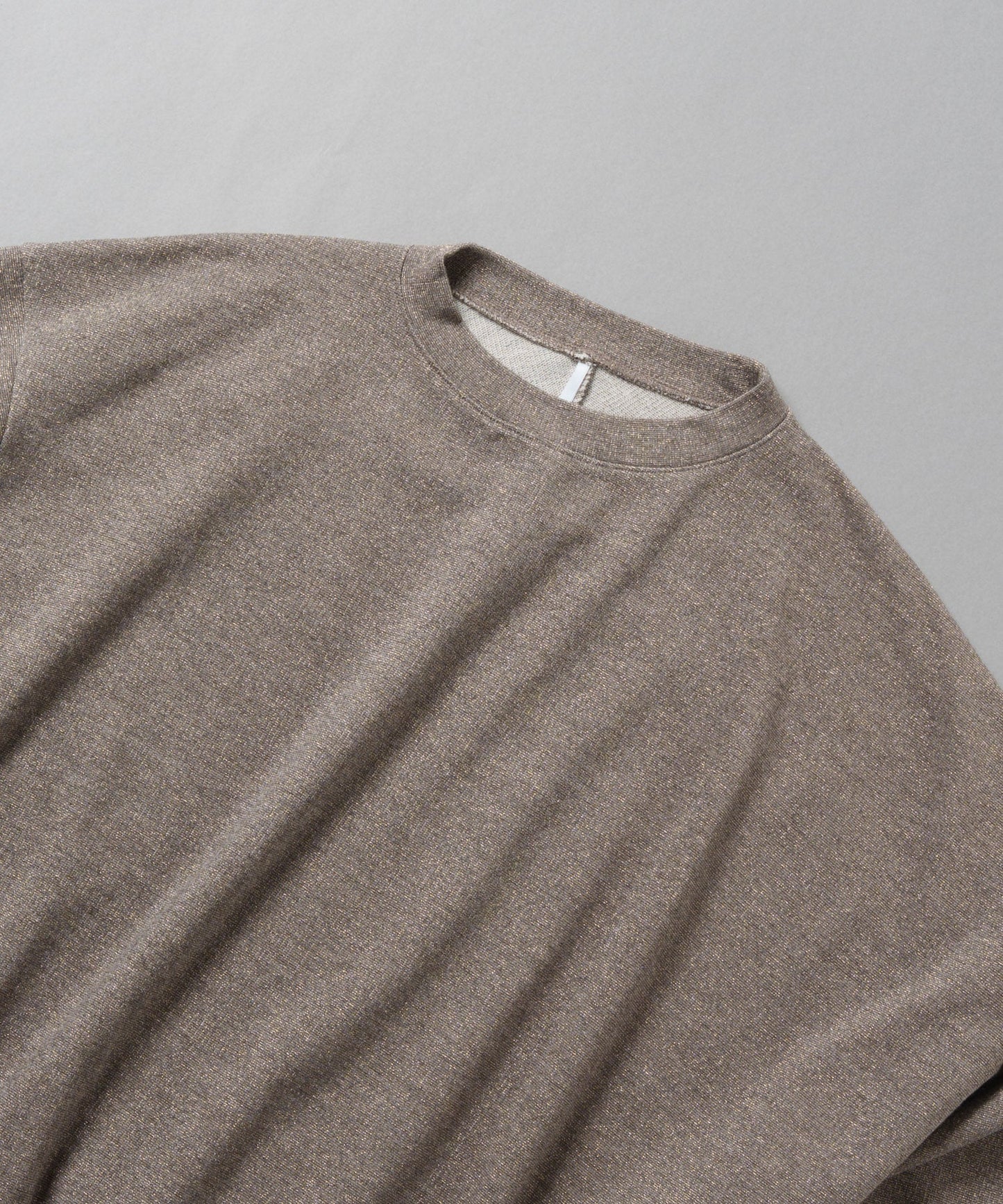 asymmetry glitter sweat / WHT25FCS4003