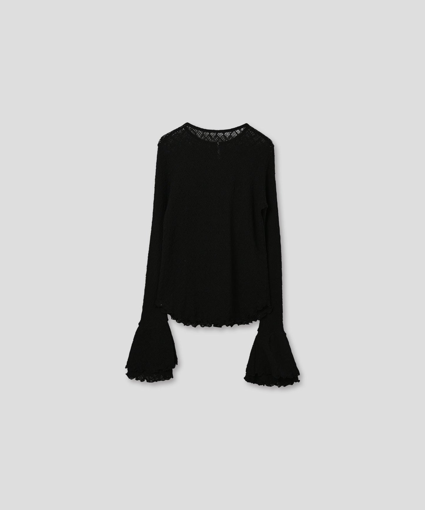 frill flare lace tops / WHT25FCS4004