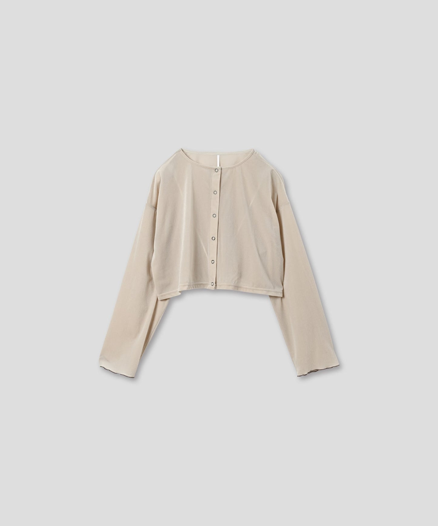sheer velour cardigan / WHT25FCS4005