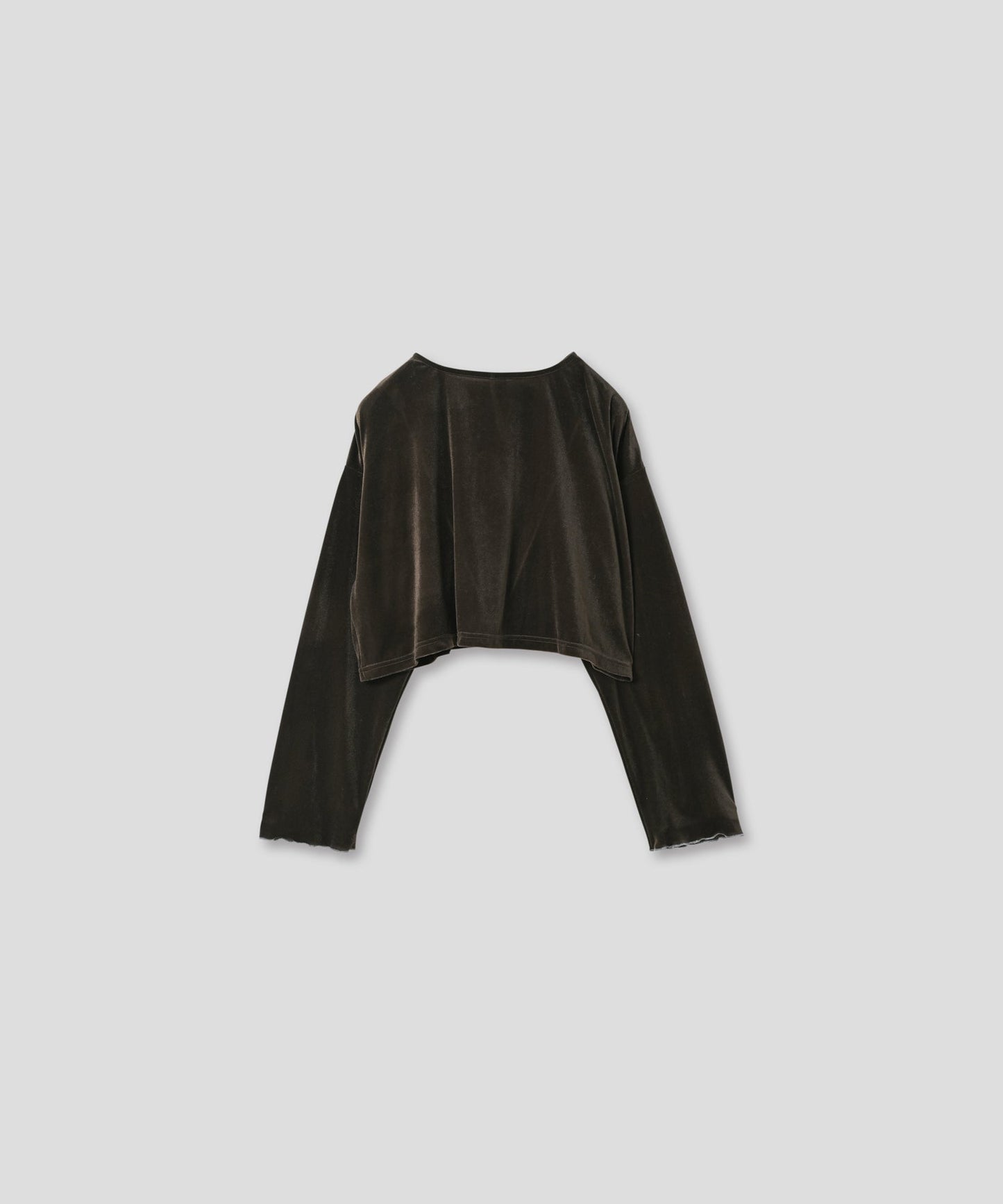 sheer velour cardigan / WHT25FCS4005