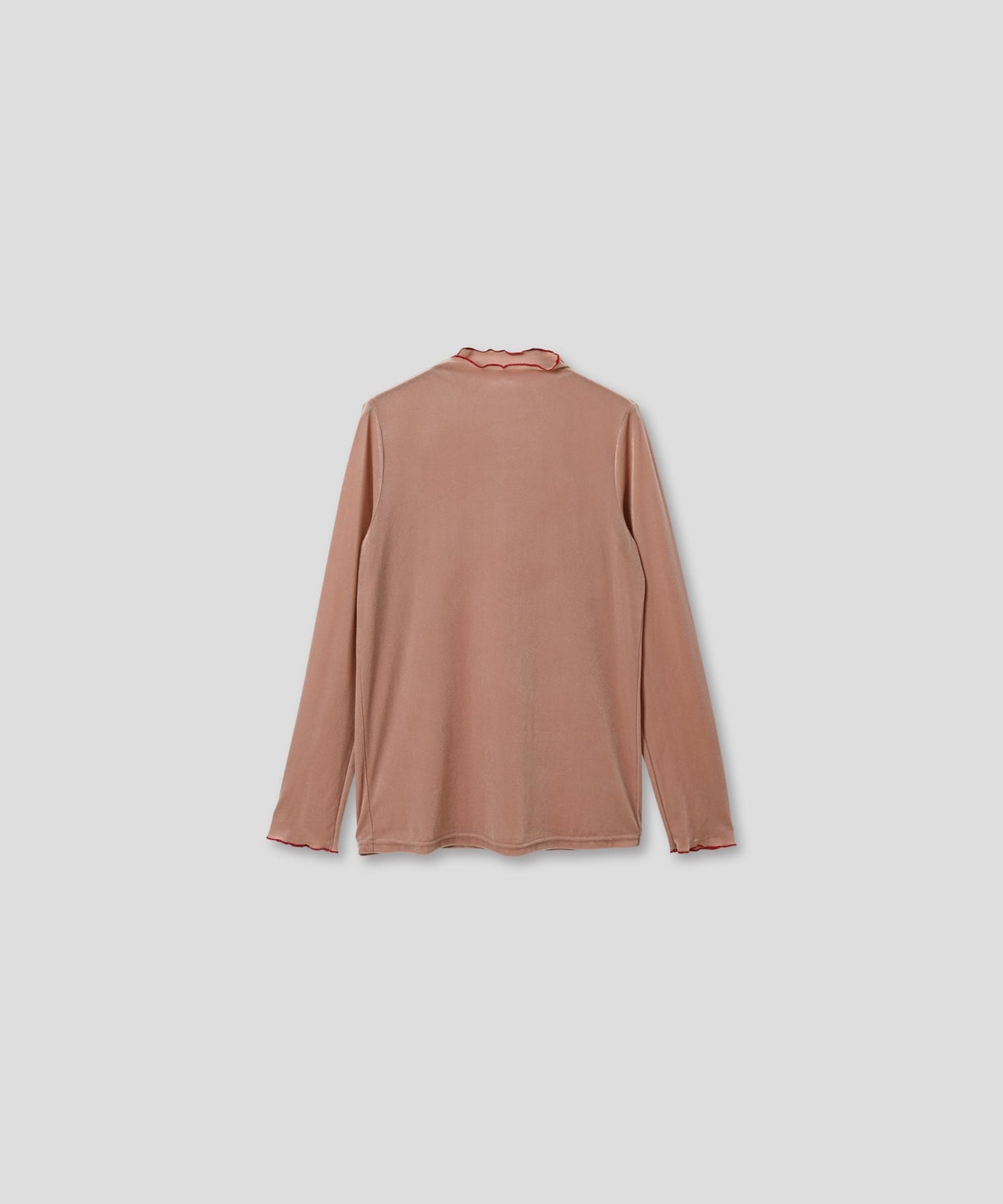sheer velour blouse / WHT25FCS4006