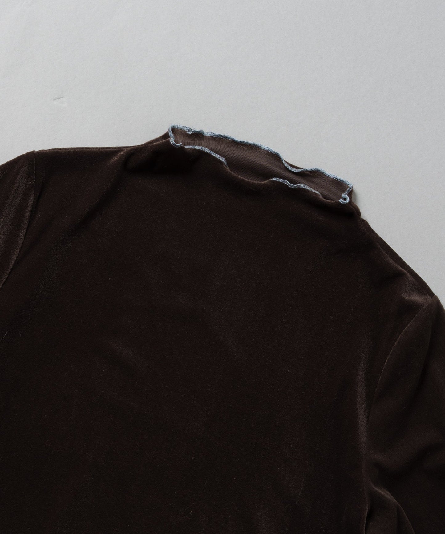 sheer velour blouse / WHT25FCS4006