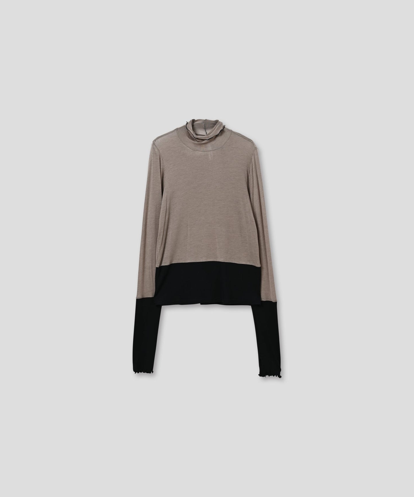 cashmere silk color block turtle / WHT25FCS4007