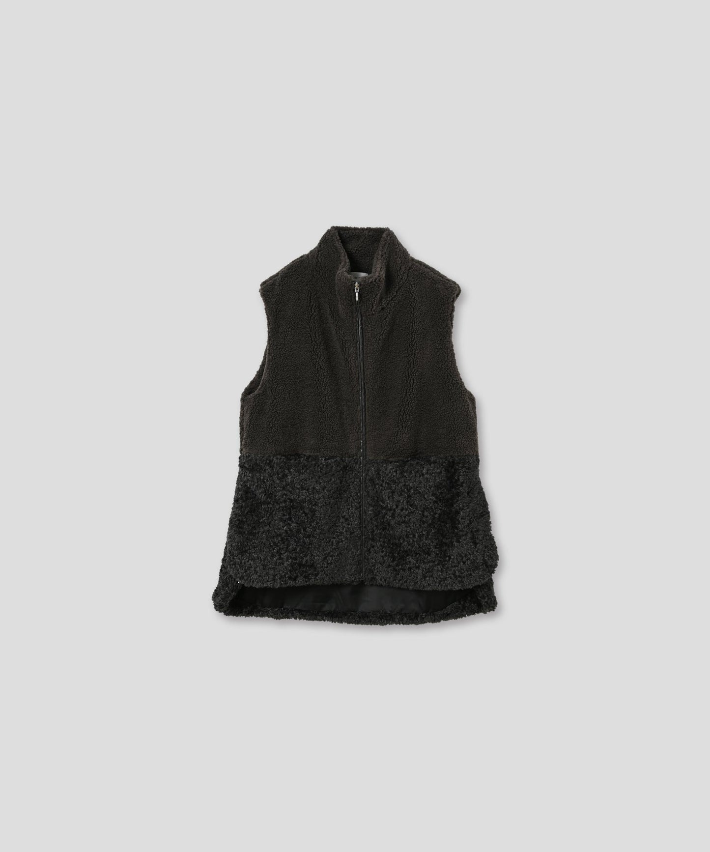 eco fur combination vest / WHT25FJK4045