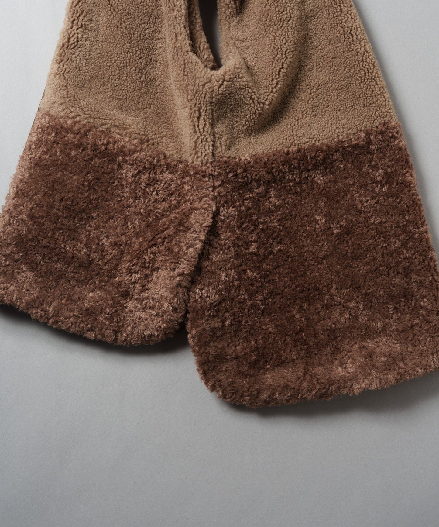 eco fur combination vest / WHT25FJK4045