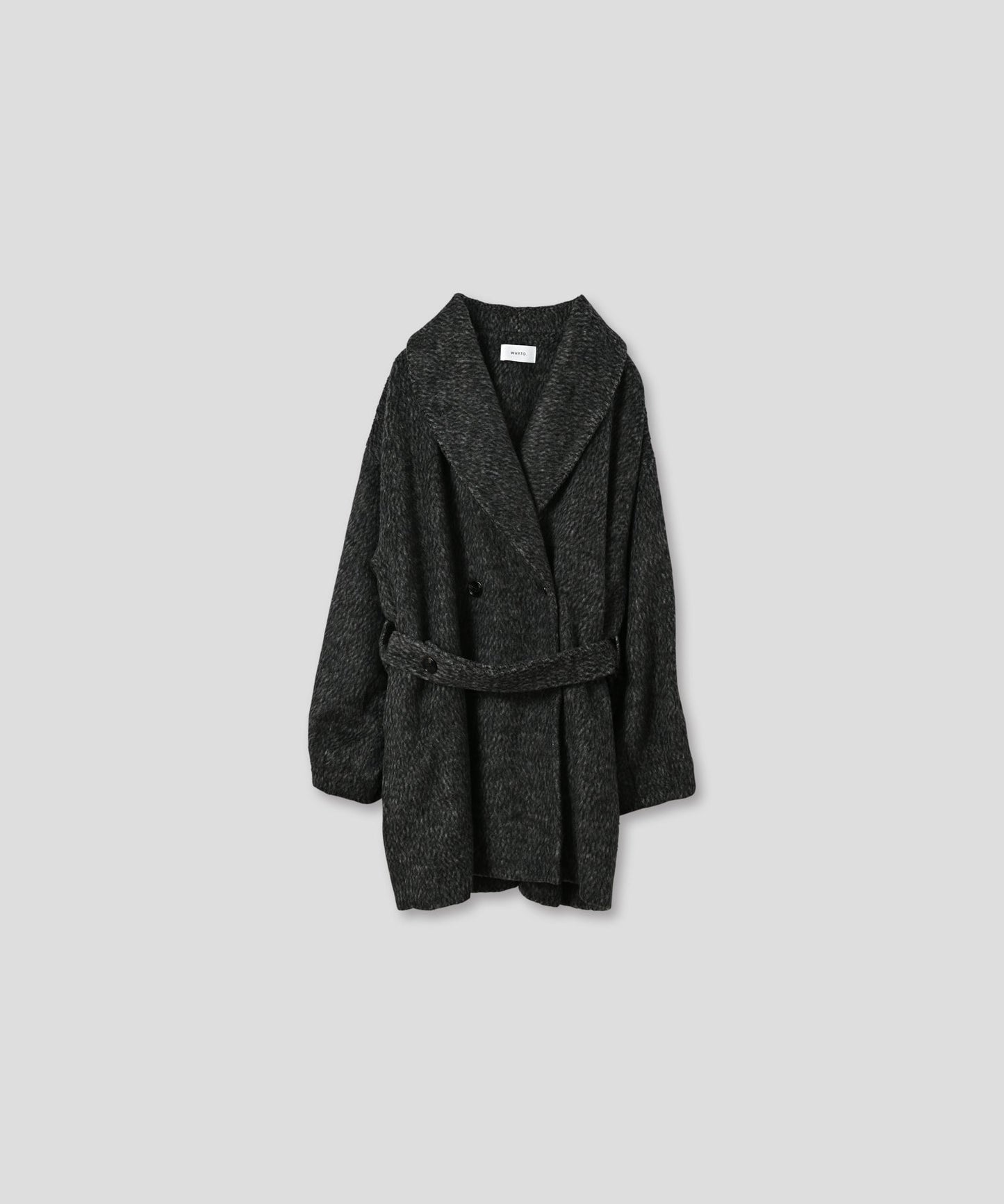 shaggy wool coat / WHT25FJK4046