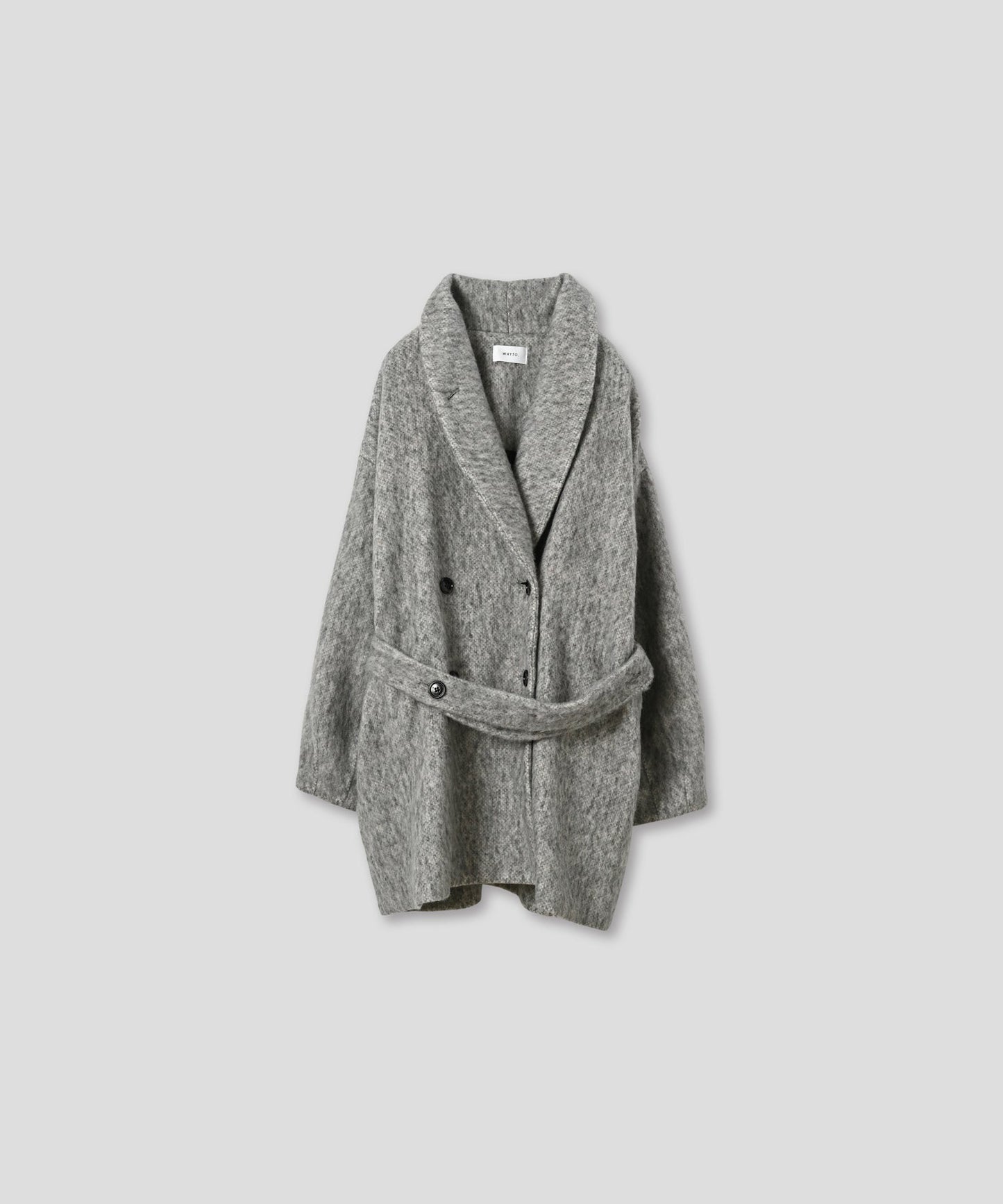 shaggy wool coat / WHT25FJK4046