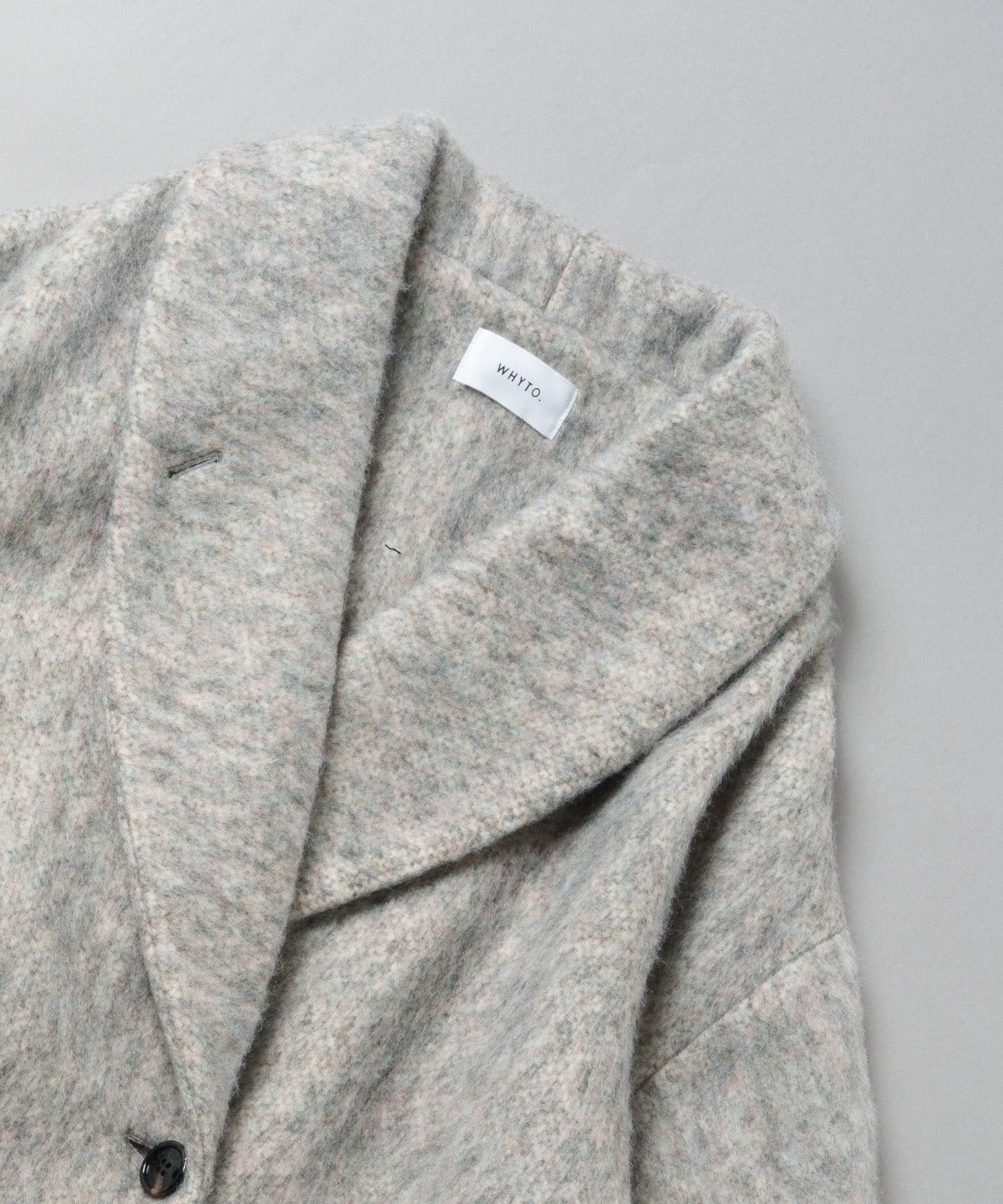 shaggy wool coat / WHT25FJK4046
