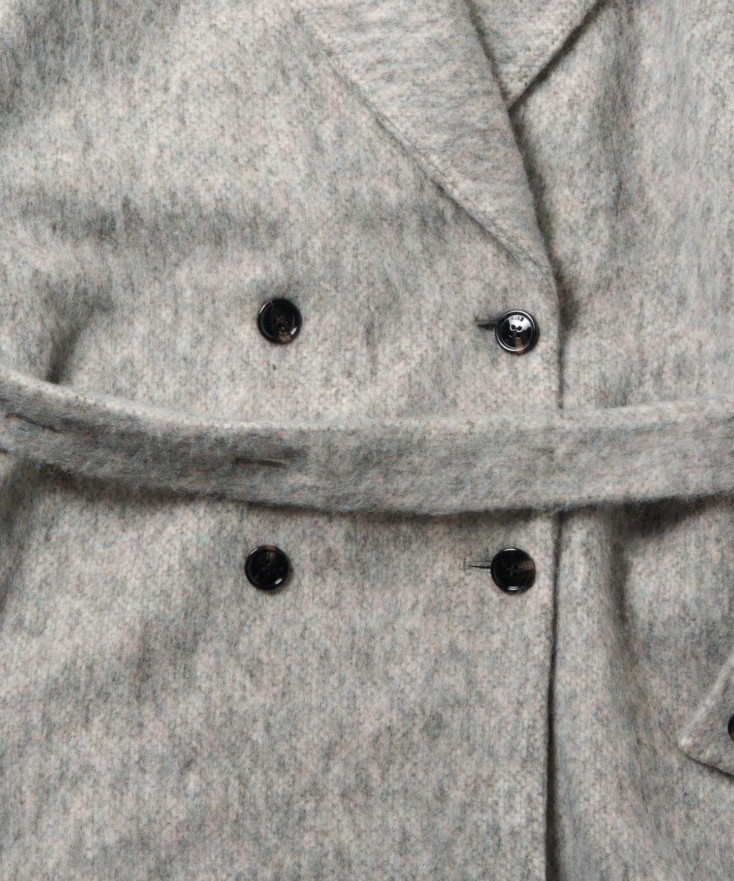 shaggy wool coat / WHT25FJK4046