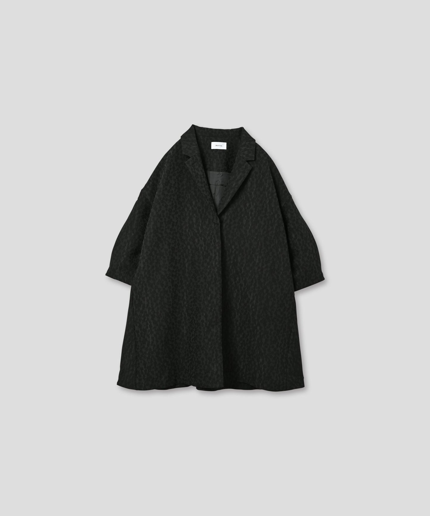 jacquard tent line coat / WHT25FJK4048