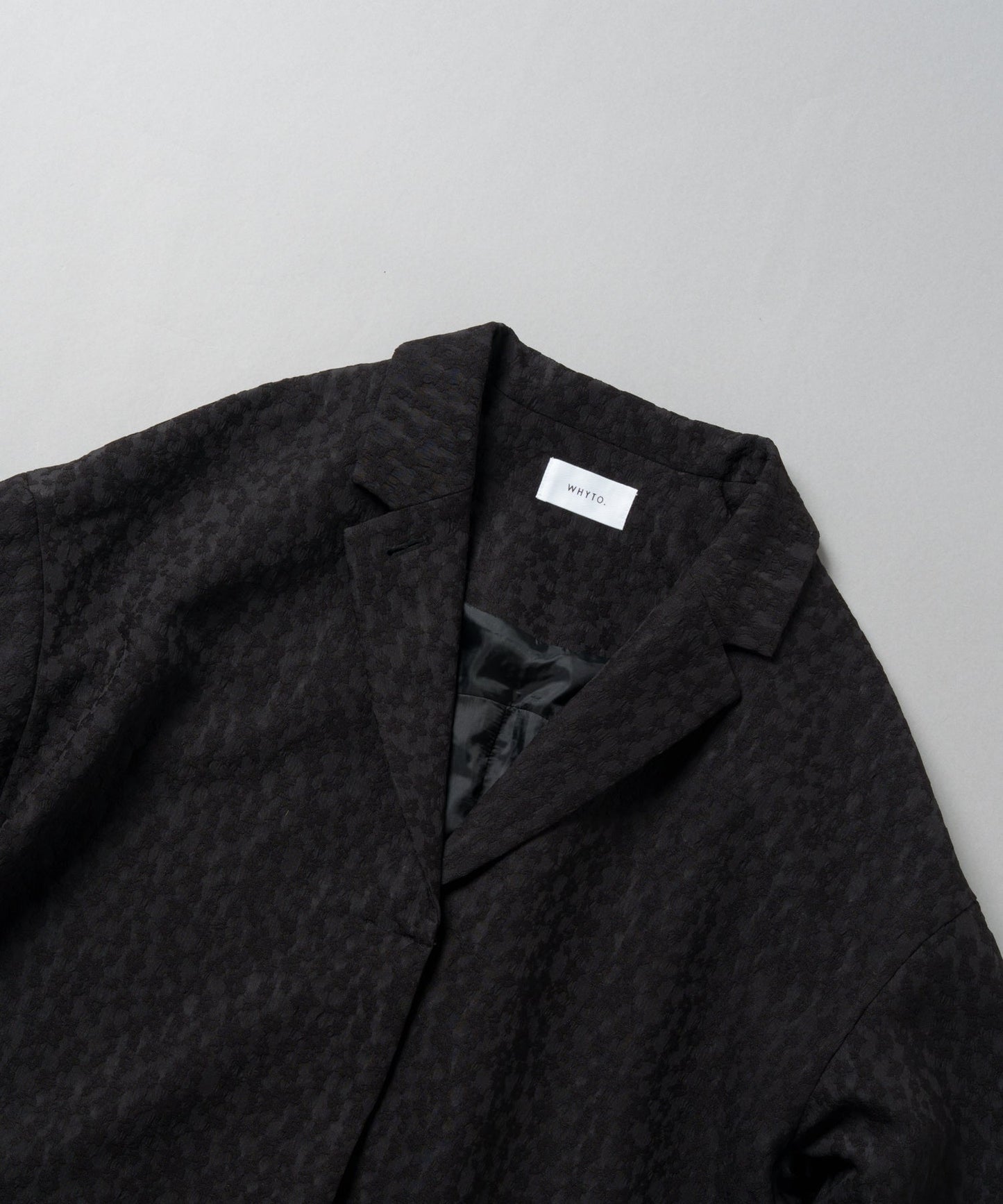 jacquard tent line coat / WHT25FJK4048