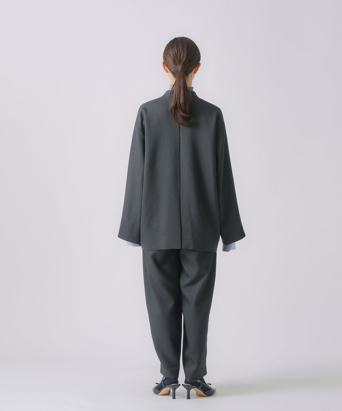 chic tweed over jacket / WHT25FJK4049