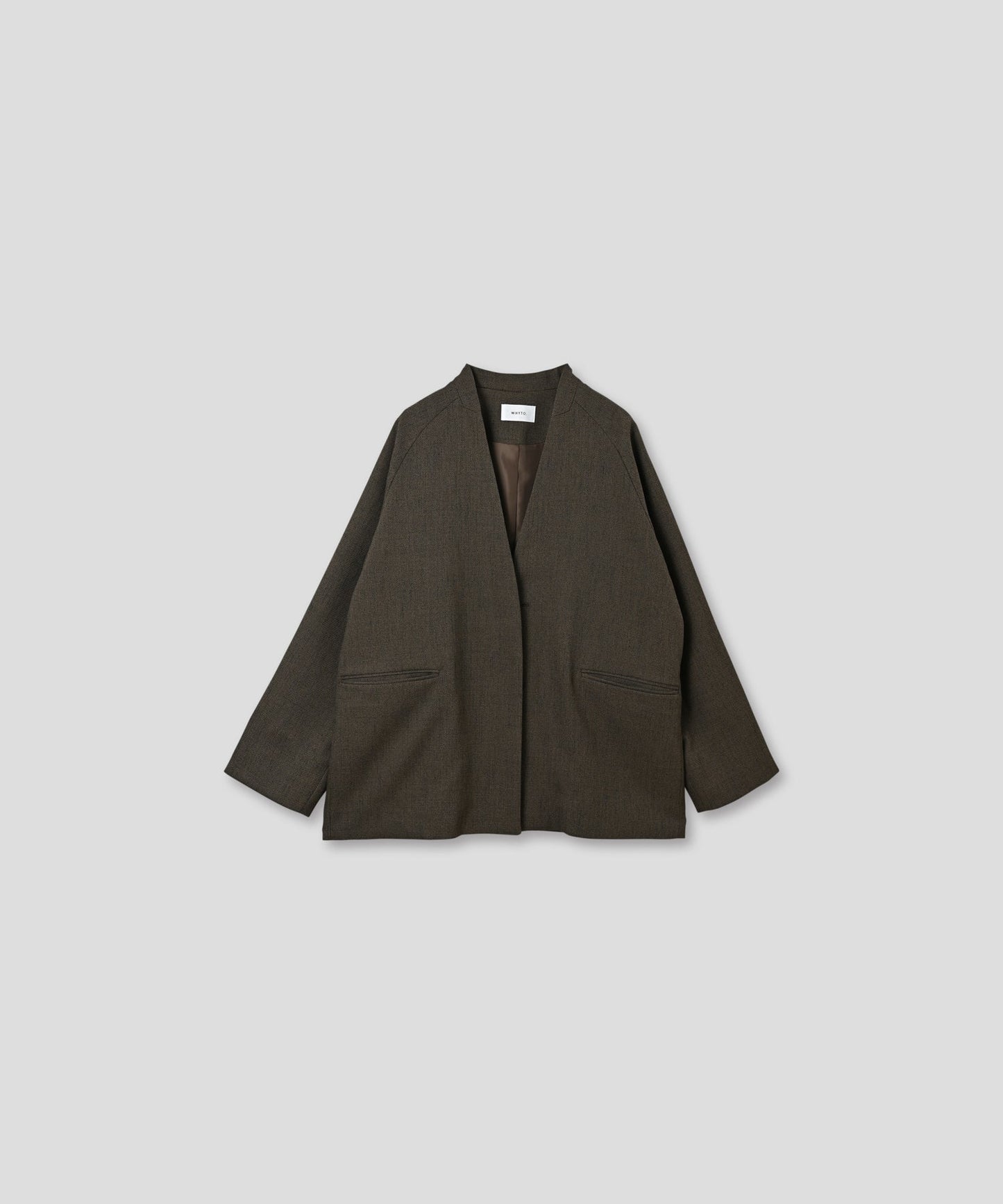 chic tweed over jacket / WHT25FJK4049
