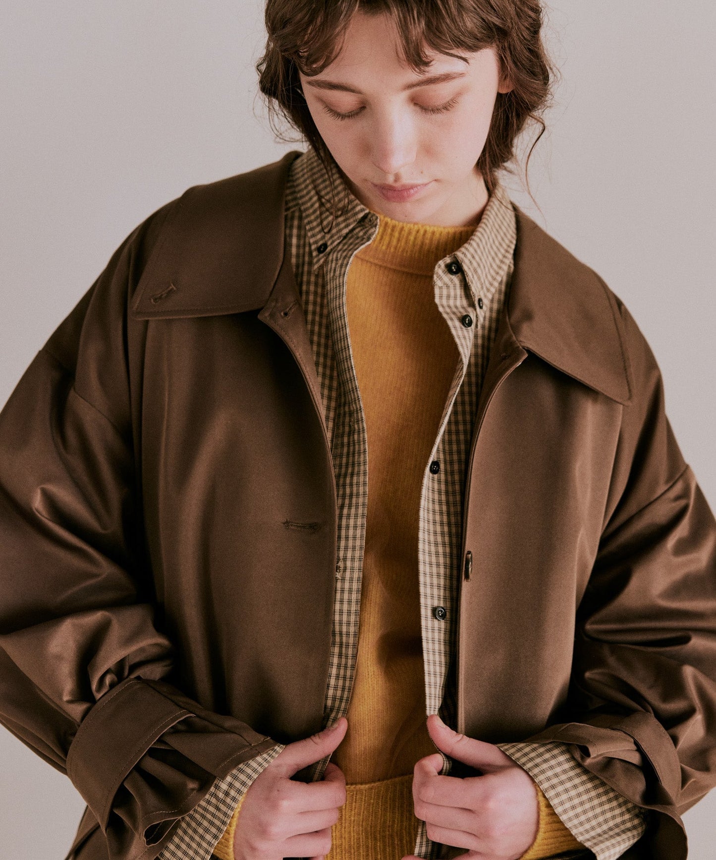 tent layered coat / WHT25FJK4050
