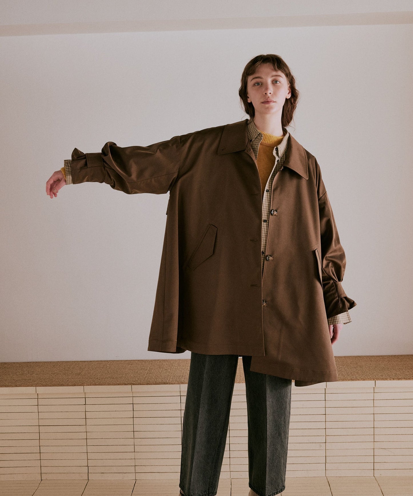 tent layered coat / WHT25FJK4050