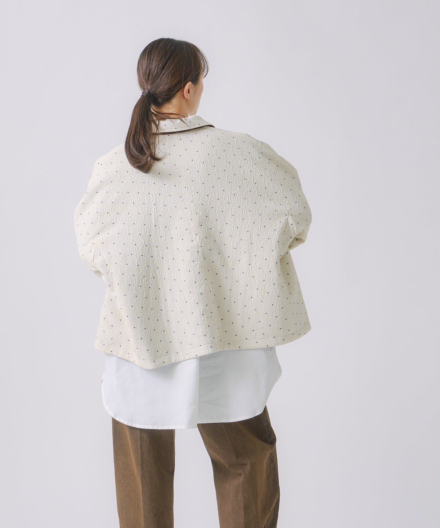 dot reversible quilt jacket / WHT25FJK4051