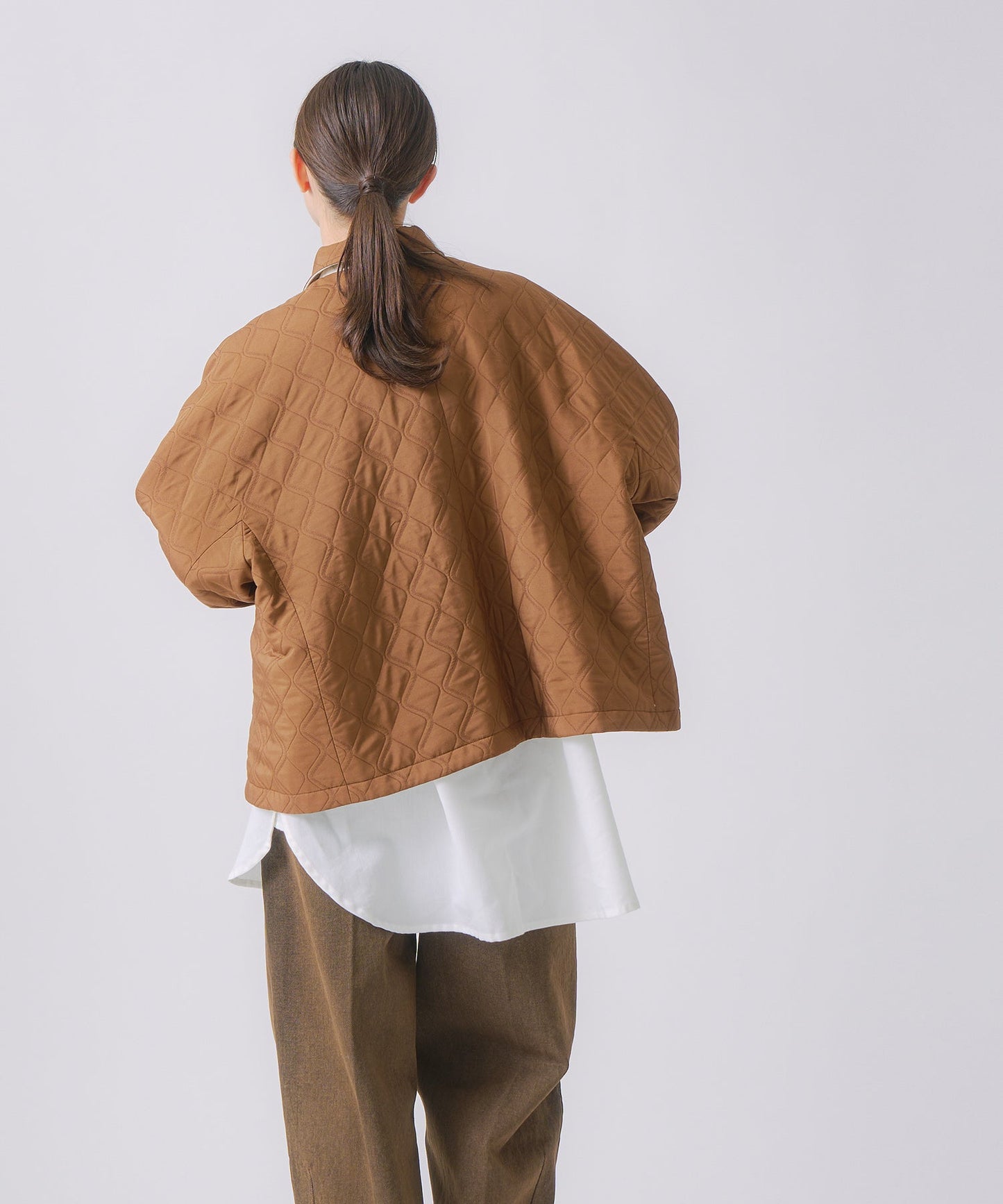 dot reversible quilt jacket / WHT25FJK4051