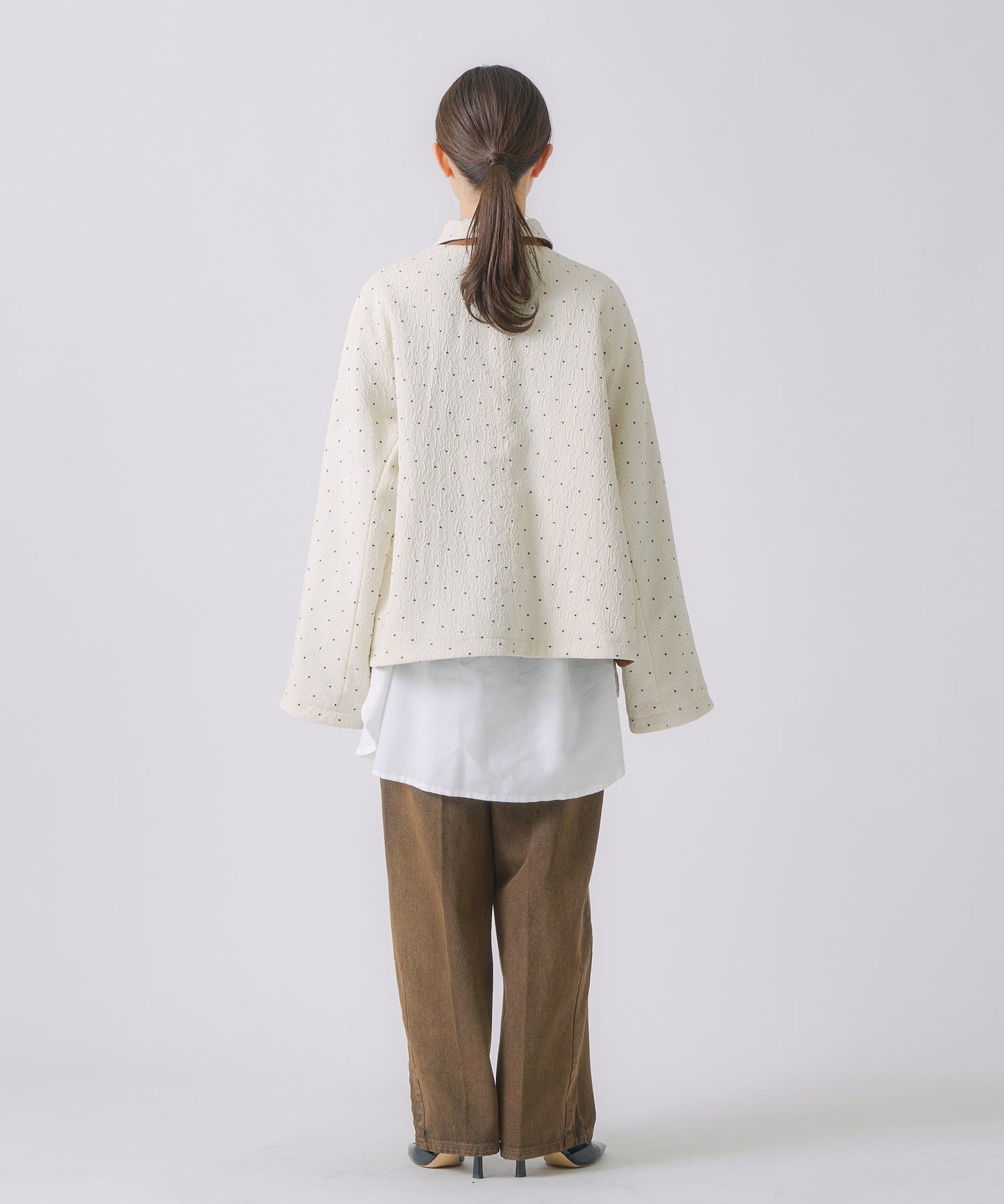 dot reversible quilt jacket / WHT25FJK4051