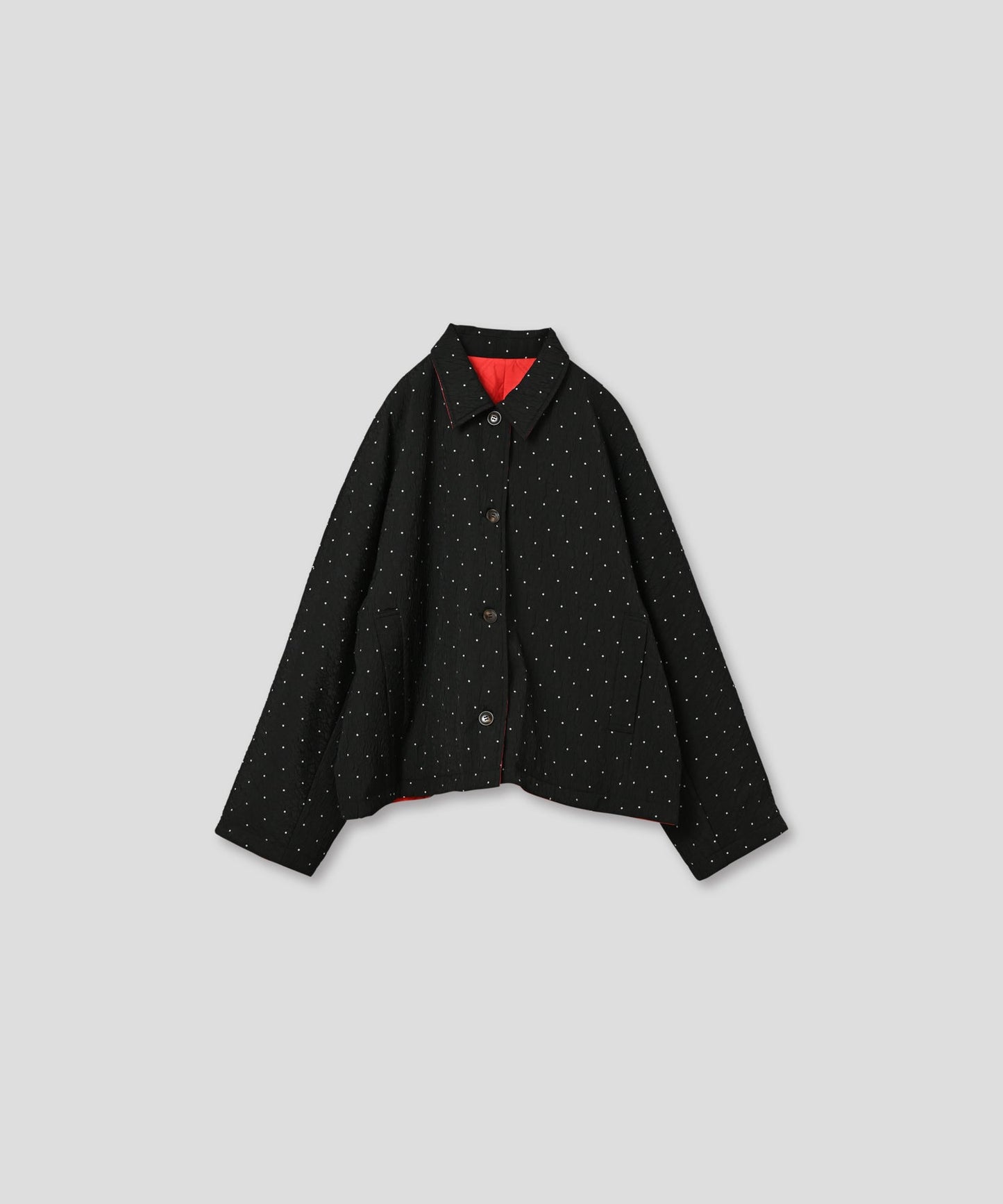 dot reversible quilt jacket / WHT25FJK4051