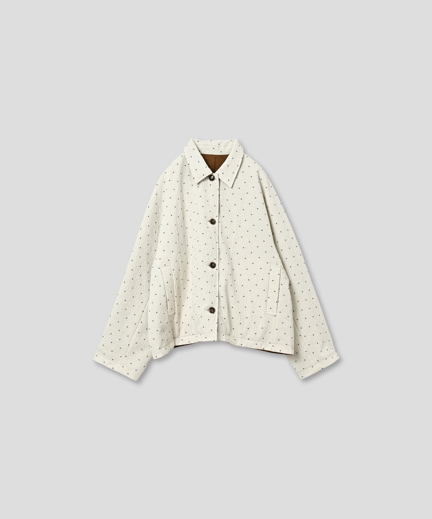 dot reversible quilt jacket / WHT25FJK4051